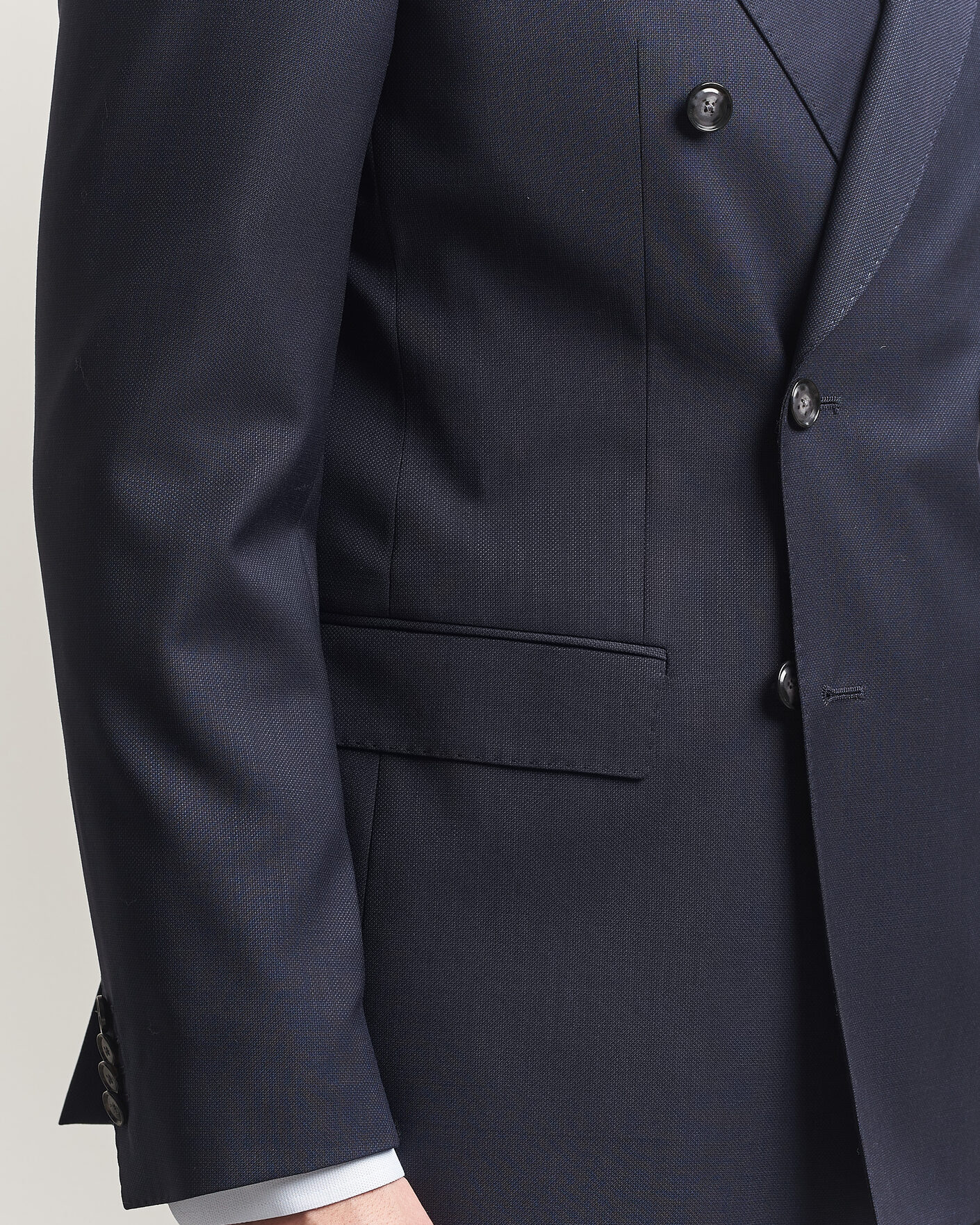 Herr | Kostymer | BOSS BLACK | Huge Wool Double Breasted Suit Dark Blue