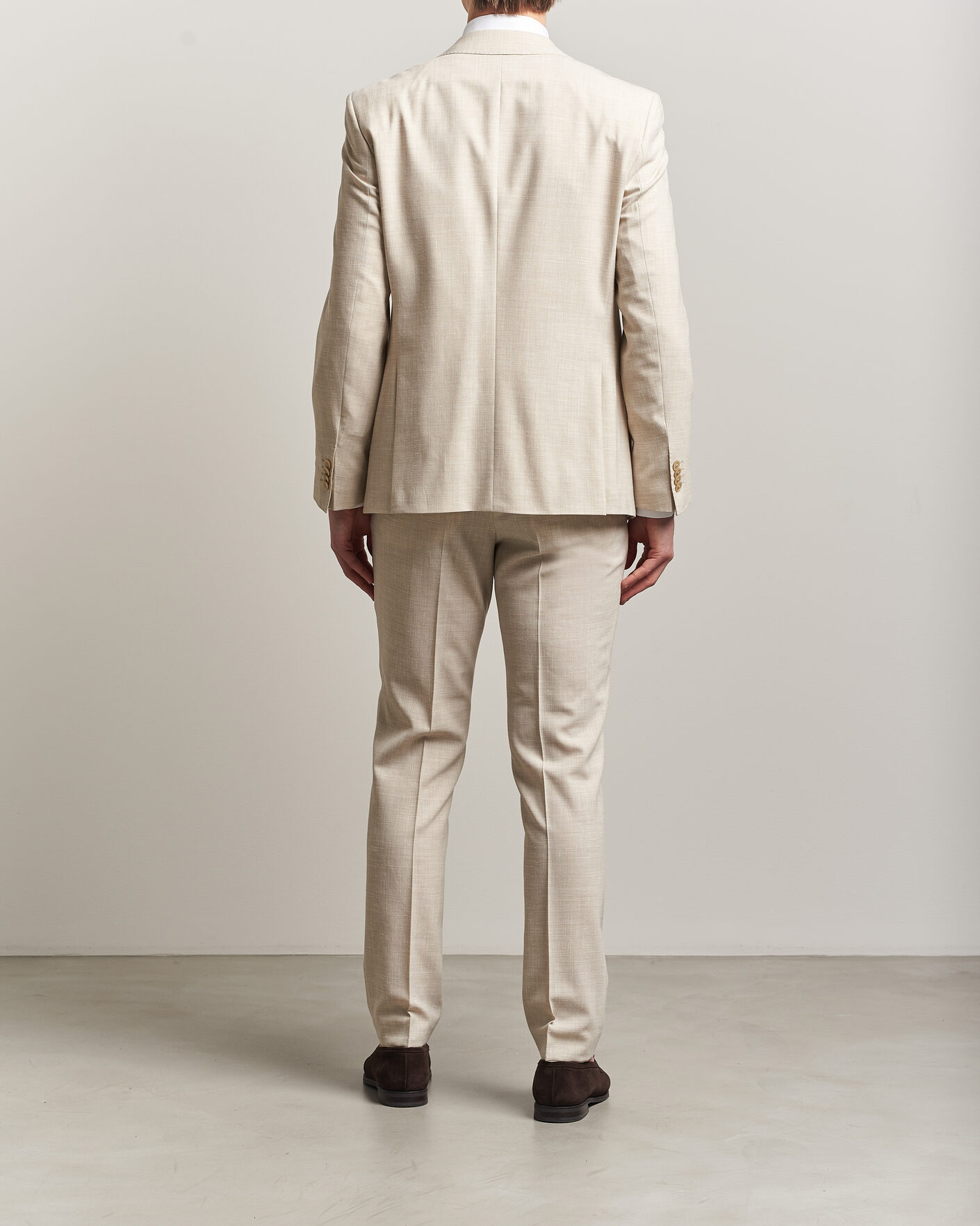 Herr | Kostymer | BOSS BLACK | Huge Wool/Linen Suit Open Beige