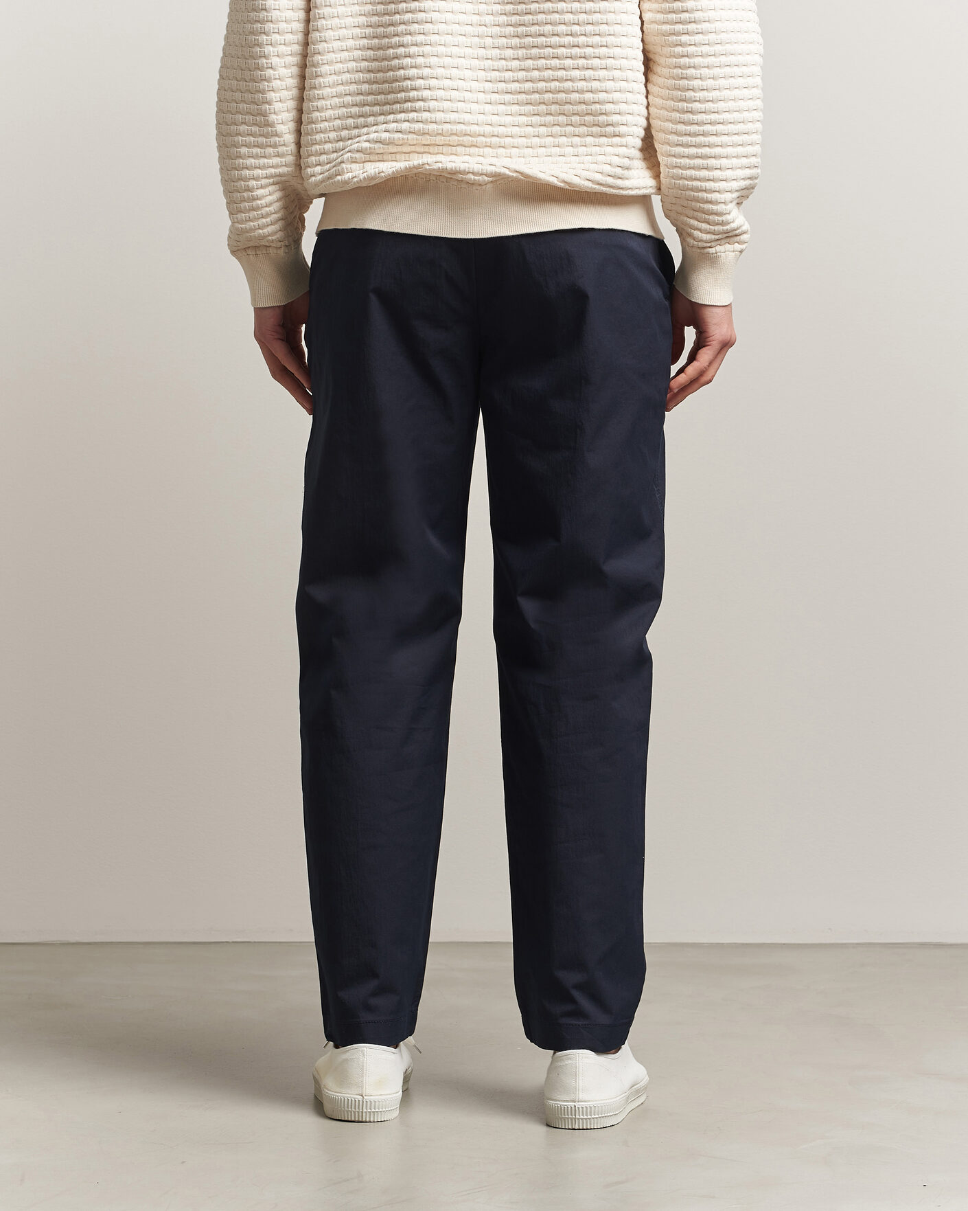 Herr | Byxor | BOSS ORANGE | Cotton Chinos Dark Blue