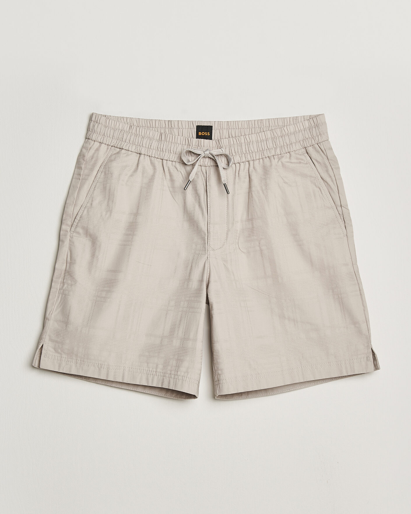 Herr | Shorts | BOSS ORANGE | Sandrew Cotton Drawstring Shorts Open Grey