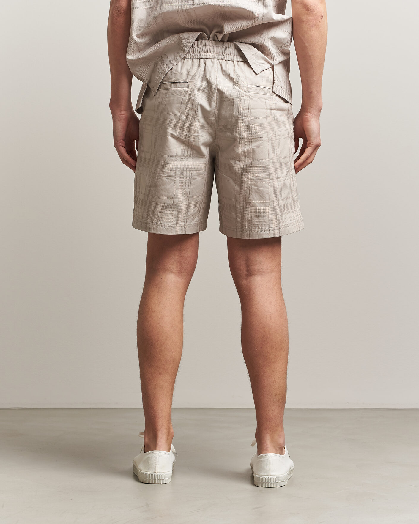 Herr | Shorts | BOSS ORANGE | Sandrew Cotton Drawstring Shorts Open Grey