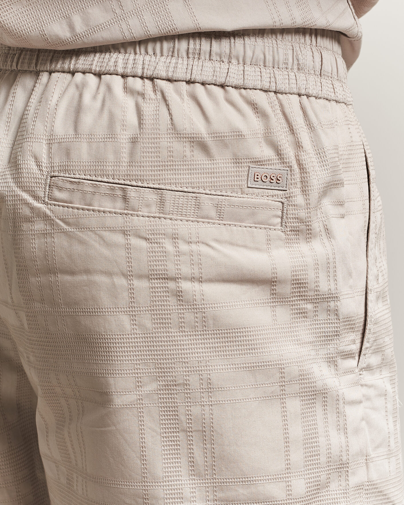 Herr | Shorts | BOSS ORANGE | Sandrew Cotton Drawstring Shorts Open Grey