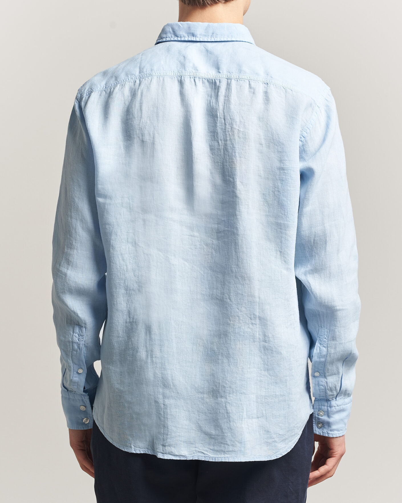 Herr | Skjortor | BOSS ORANGE | Relegant Linen Shirt Light Blue