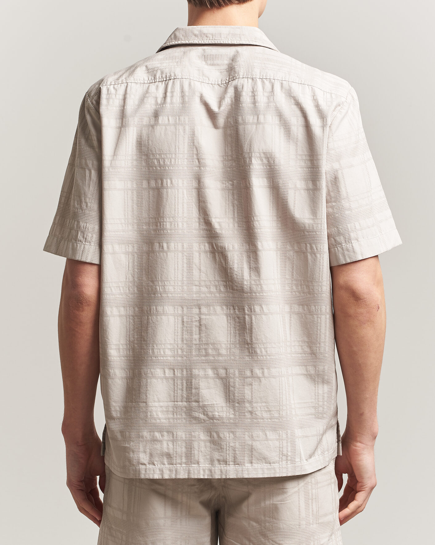 Herr | Skjortor | BOSS ORANGE | Rayer Cotton Resort Shirt Beige