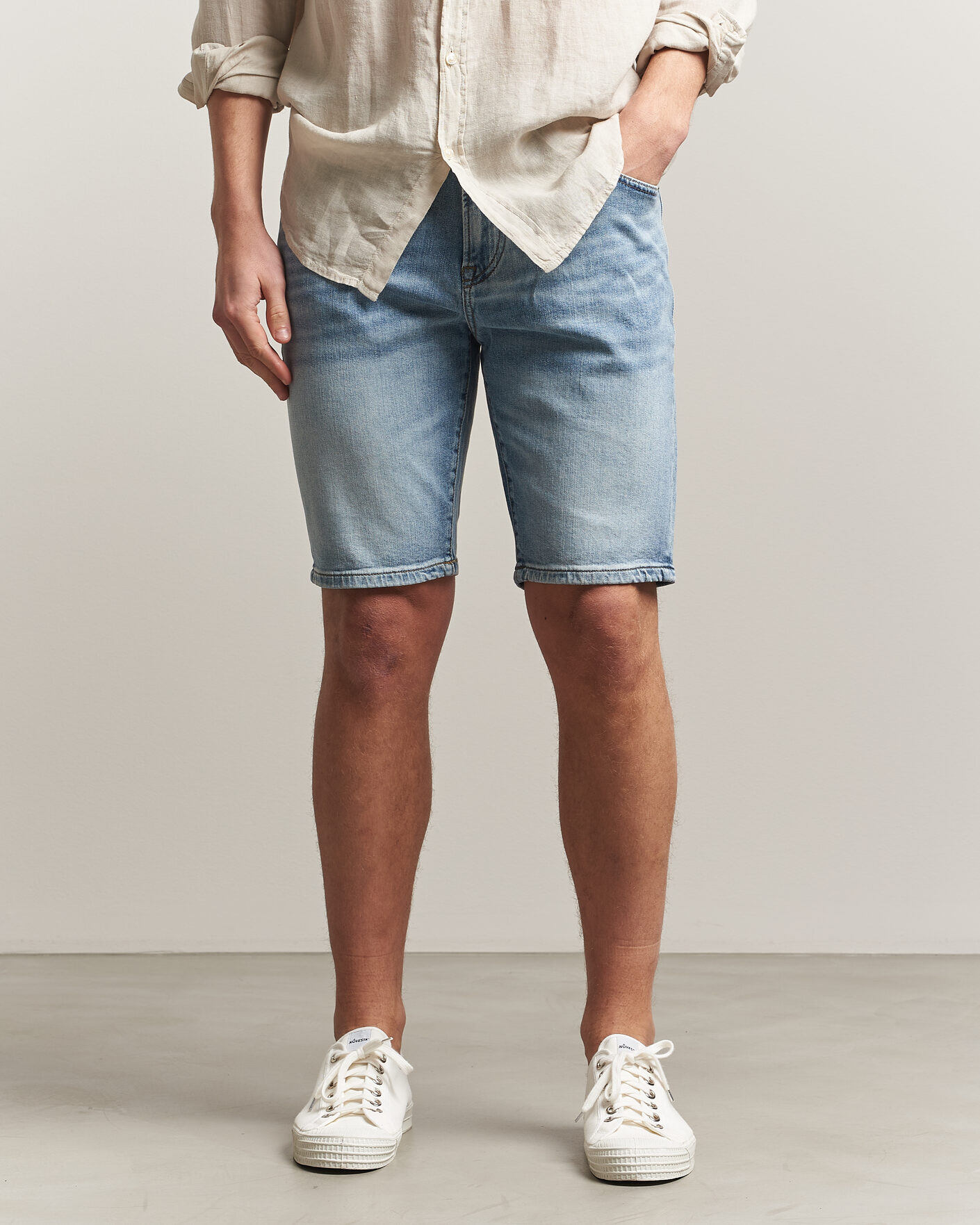 Herr | Shorts | BOSS ORANGE | Re.Maine Denim Shorts Light Blue