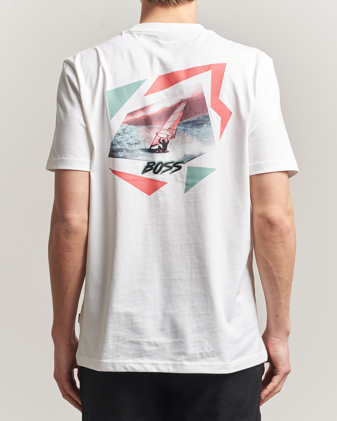 Herr | T-Shirts | BOSS ORANGE | Movement Printed Crew Neck T-Shirt Natural