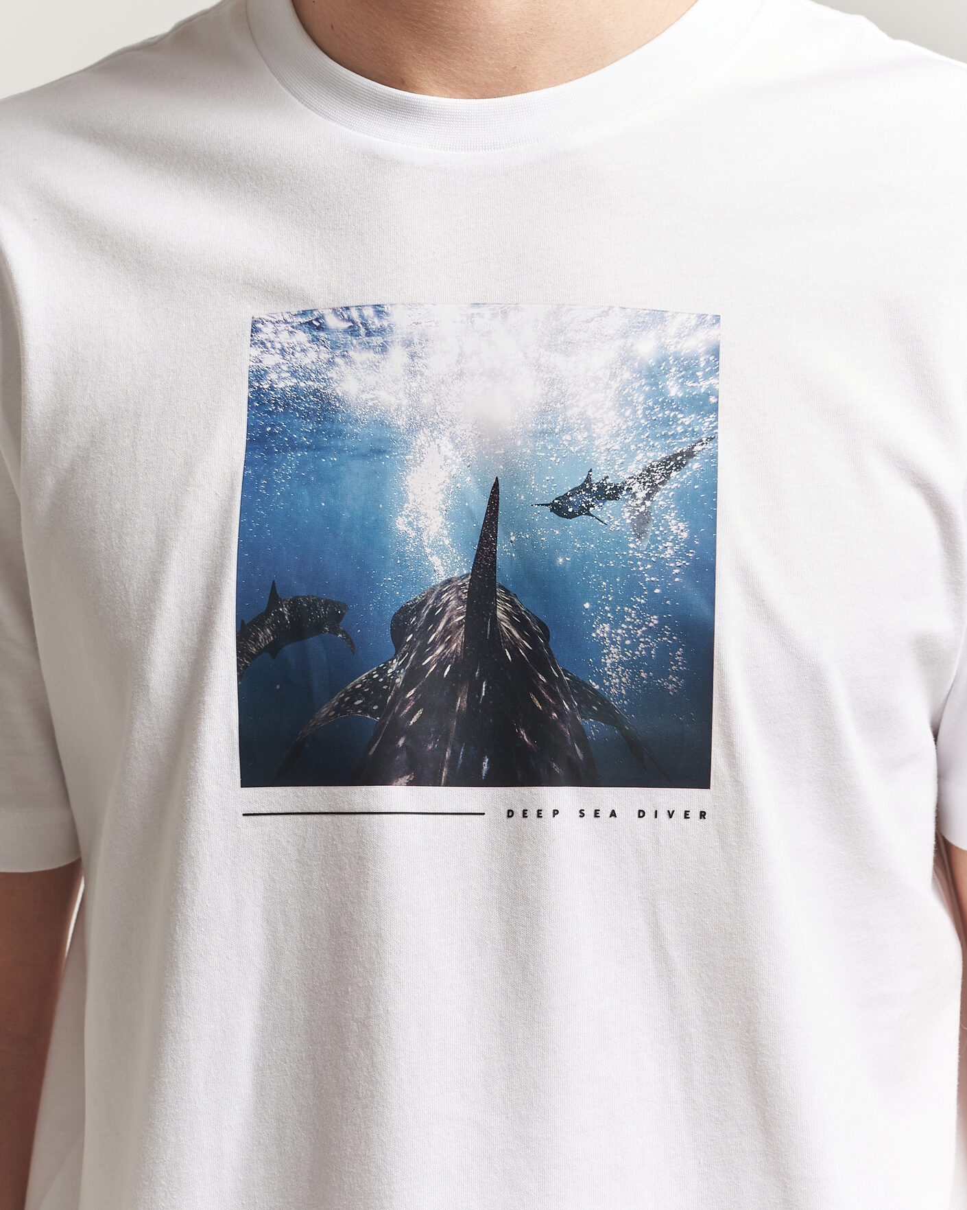 Herr | T-Shirts | BOSS ORANGE | Creature Printed Crew Neck T-Shirt Natural