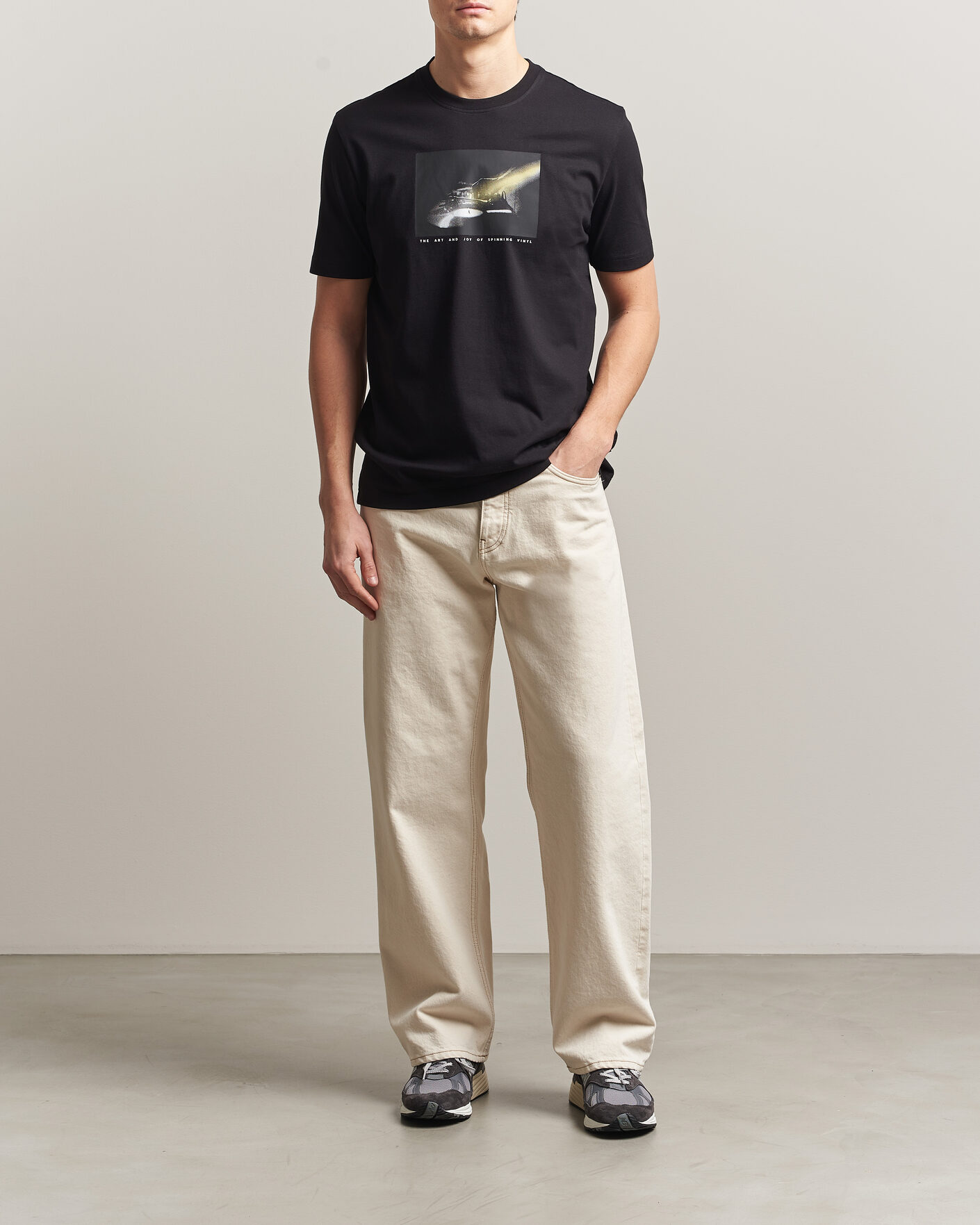 Herr | T-Shirts | BOSS ORANGE | DJ Printed Crew Neck T-Shirt Black