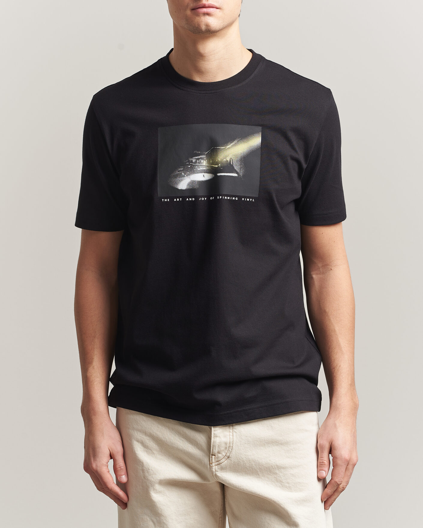 Herr | T-Shirts | BOSS ORANGE | DJ Printed Crew Neck T-Shirt Black