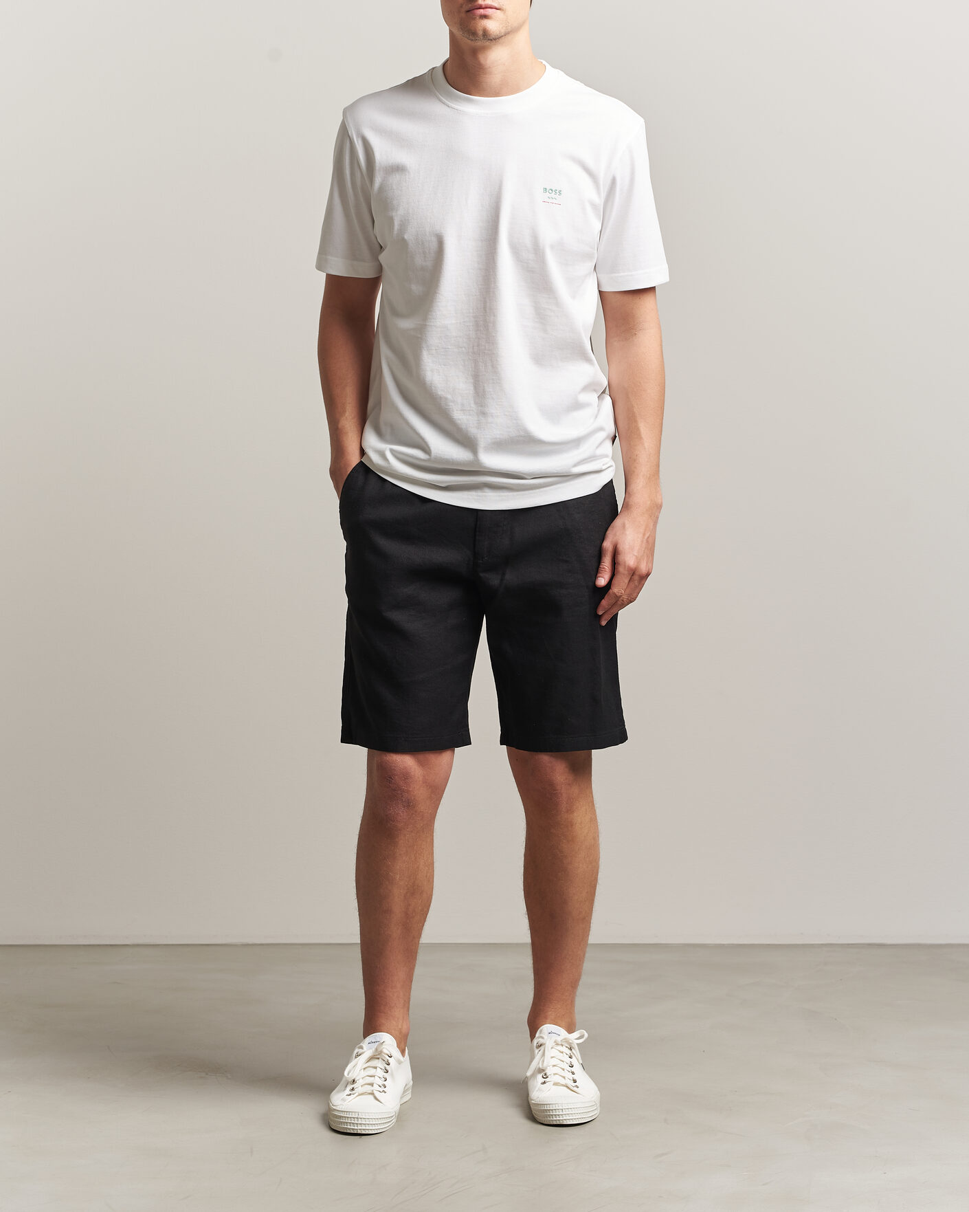 Herr | T-Shirts | BOSS ORANGE | Groove Printed Crew Neck T-Shirt White