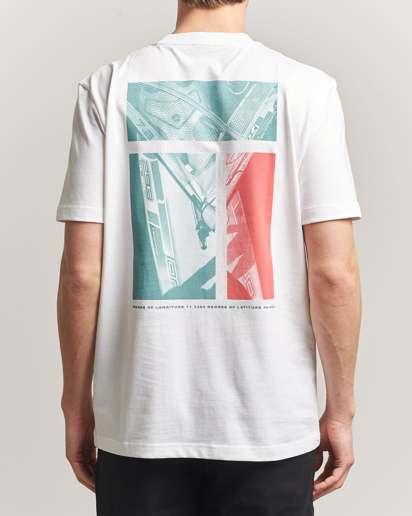Herr | T-Shirts | BOSS ORANGE | Groove Printed Crew Neck T-Shirt White