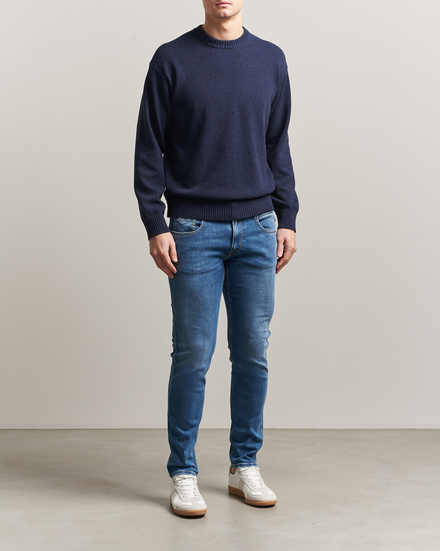 Herr | Tröjor | BOSS ORANGE | Kerlino Knitted Sweater Dark Blue