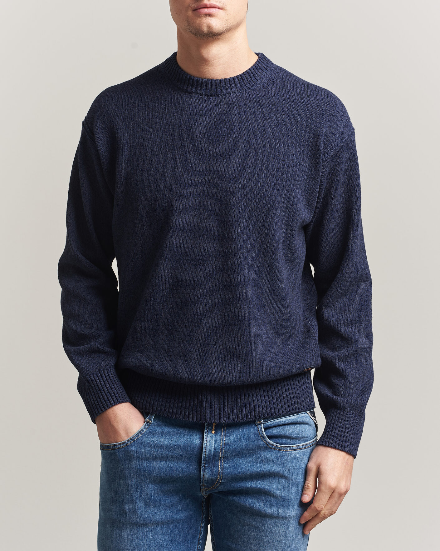 Herr | Tröjor | BOSS ORANGE | Kerlino Knitted Sweater Dark Blue