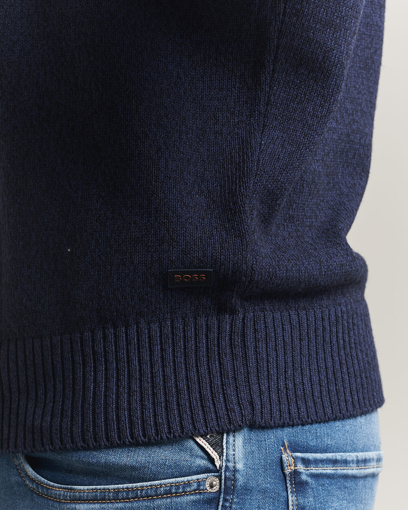 Herr | Tröjor | BOSS ORANGE | Kerlino Knitted Sweater Dark Blue