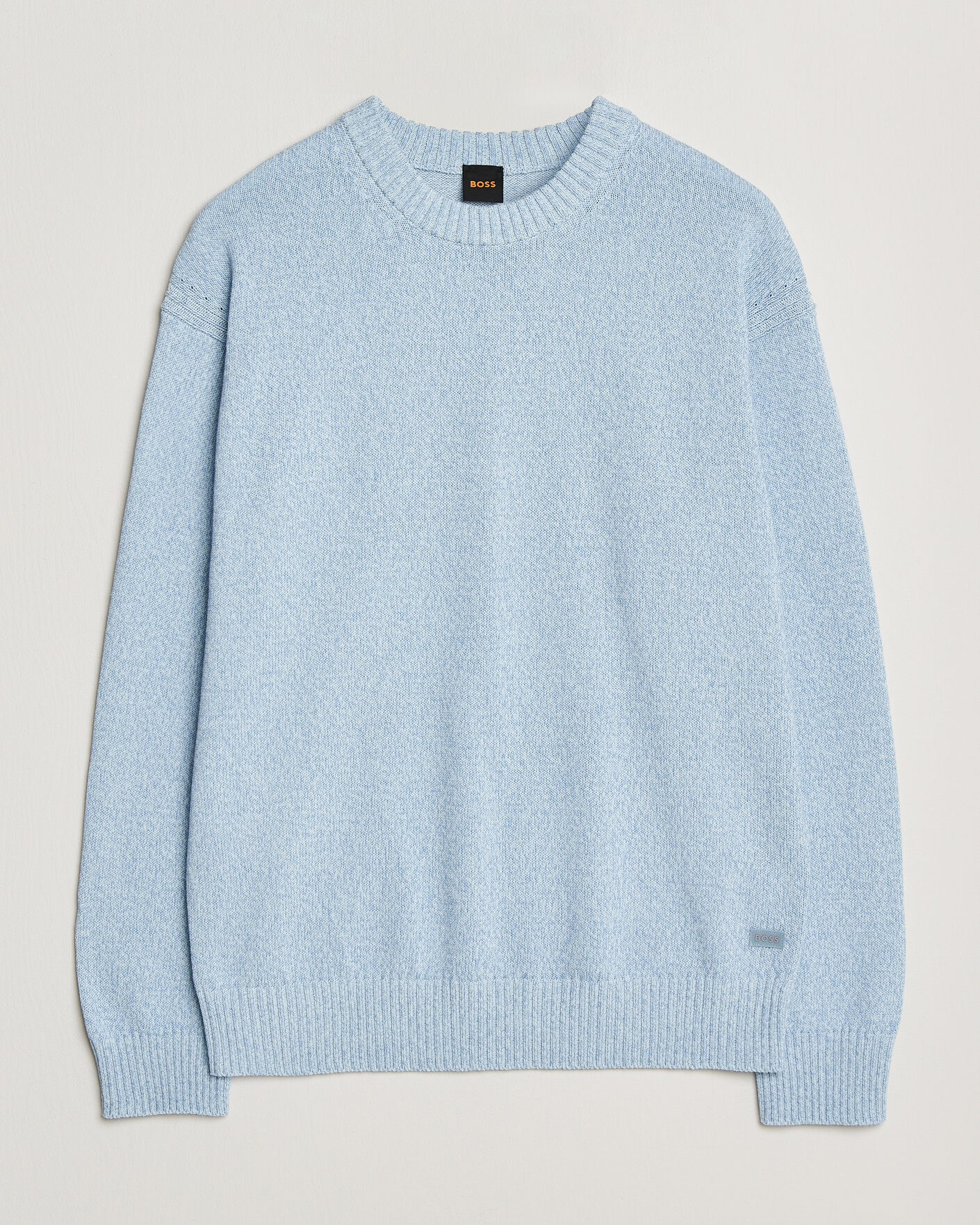Herr | Tröjor | BOSS ORANGE | Kerlino Knitted Sweater Light Blue