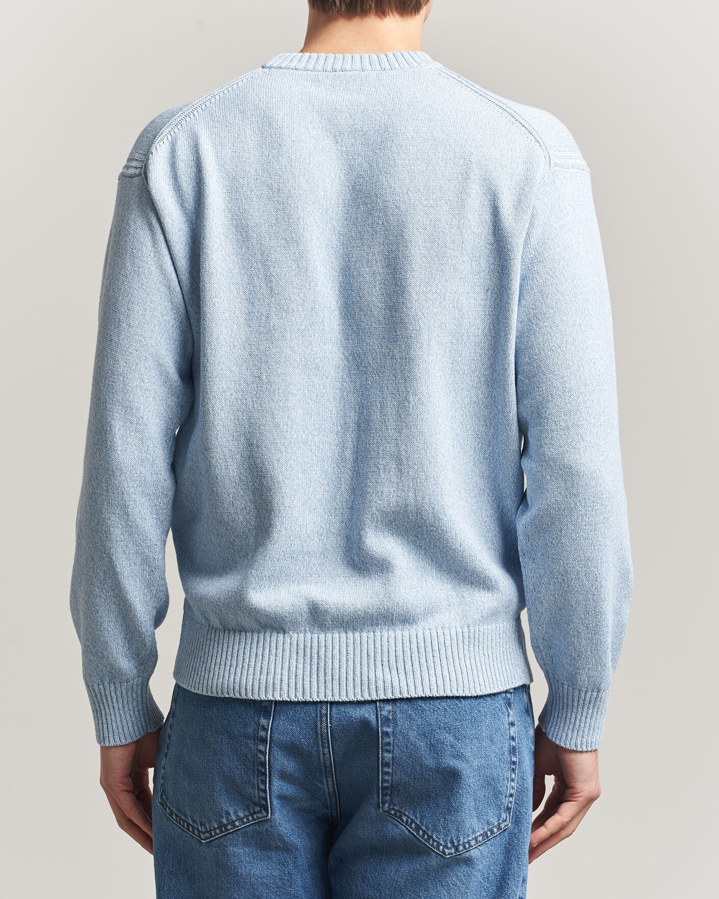 Herr | Tröjor | BOSS ORANGE | Kerlino Knitted Sweater Light Blue