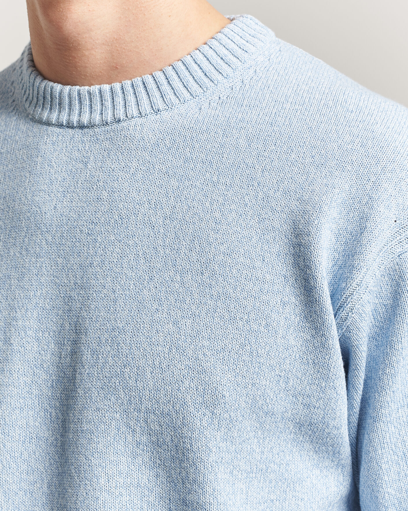 Herr | Tröjor | BOSS ORANGE | Kerlino Knitted Sweater Light Blue