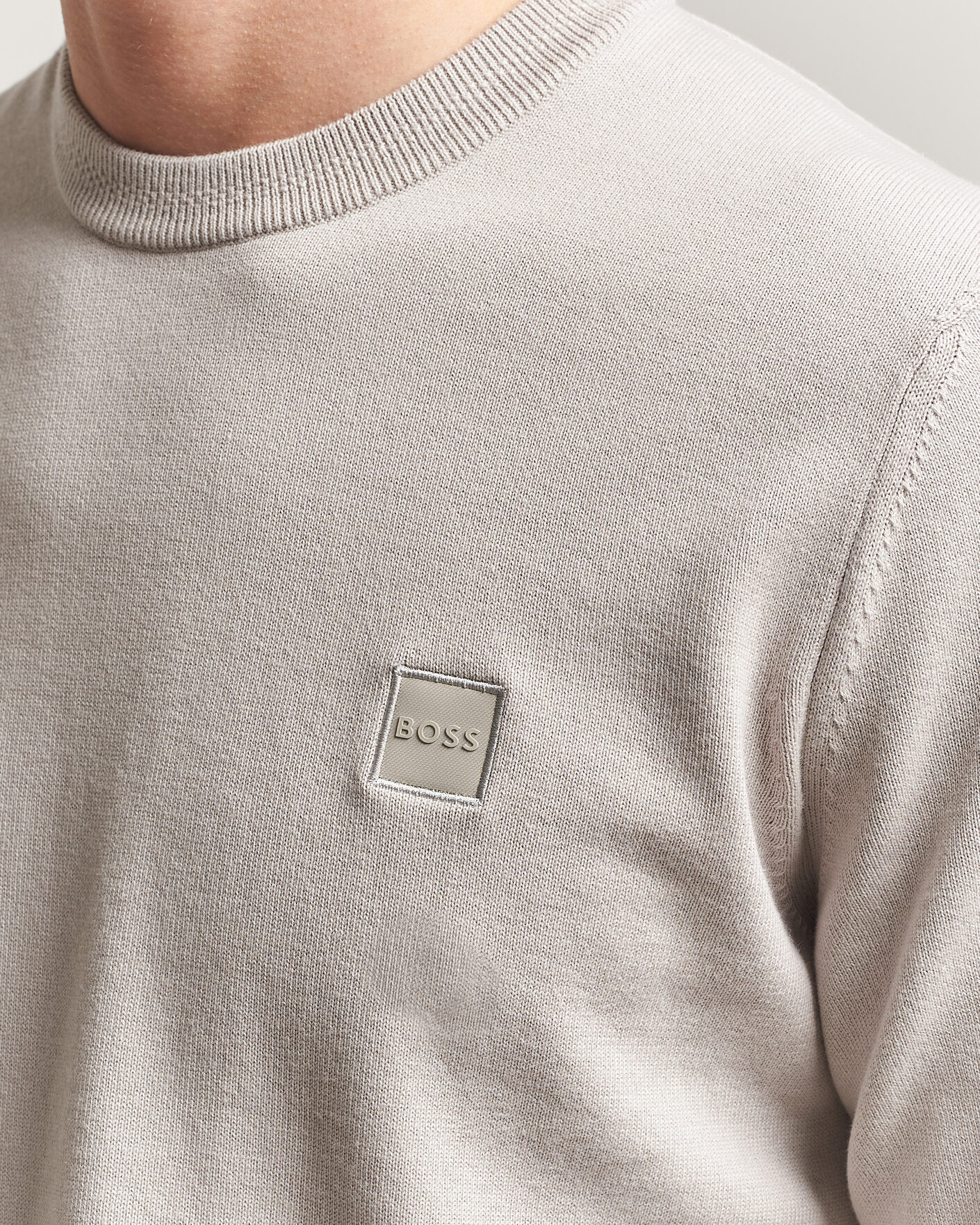 Herr | Tröjor | BOSS ORANGE | Kanovano Knitted Sweater Beige