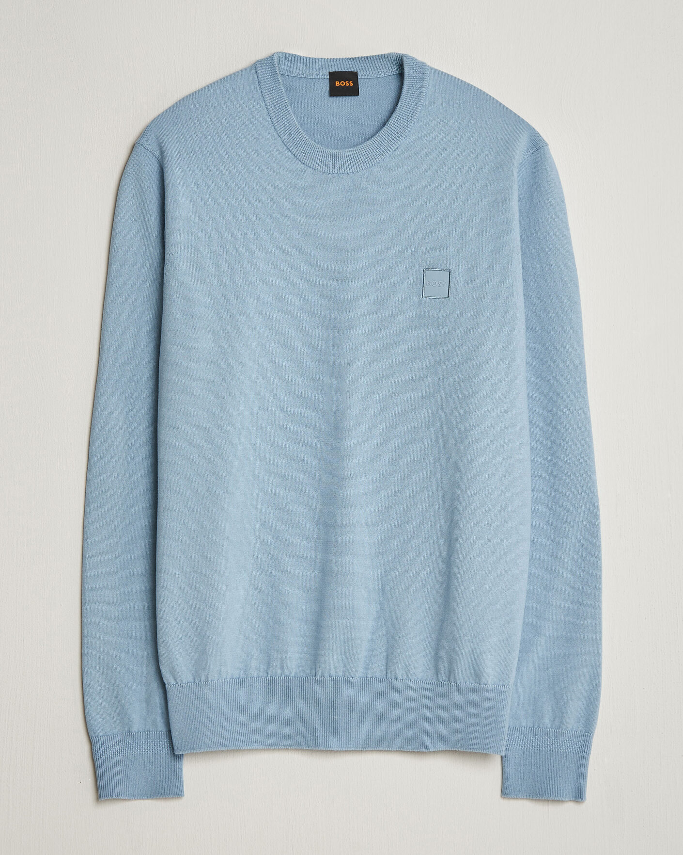 Herr | Tröjor | BOSS ORANGE | Kanovano Knitted Sweater Light Blue