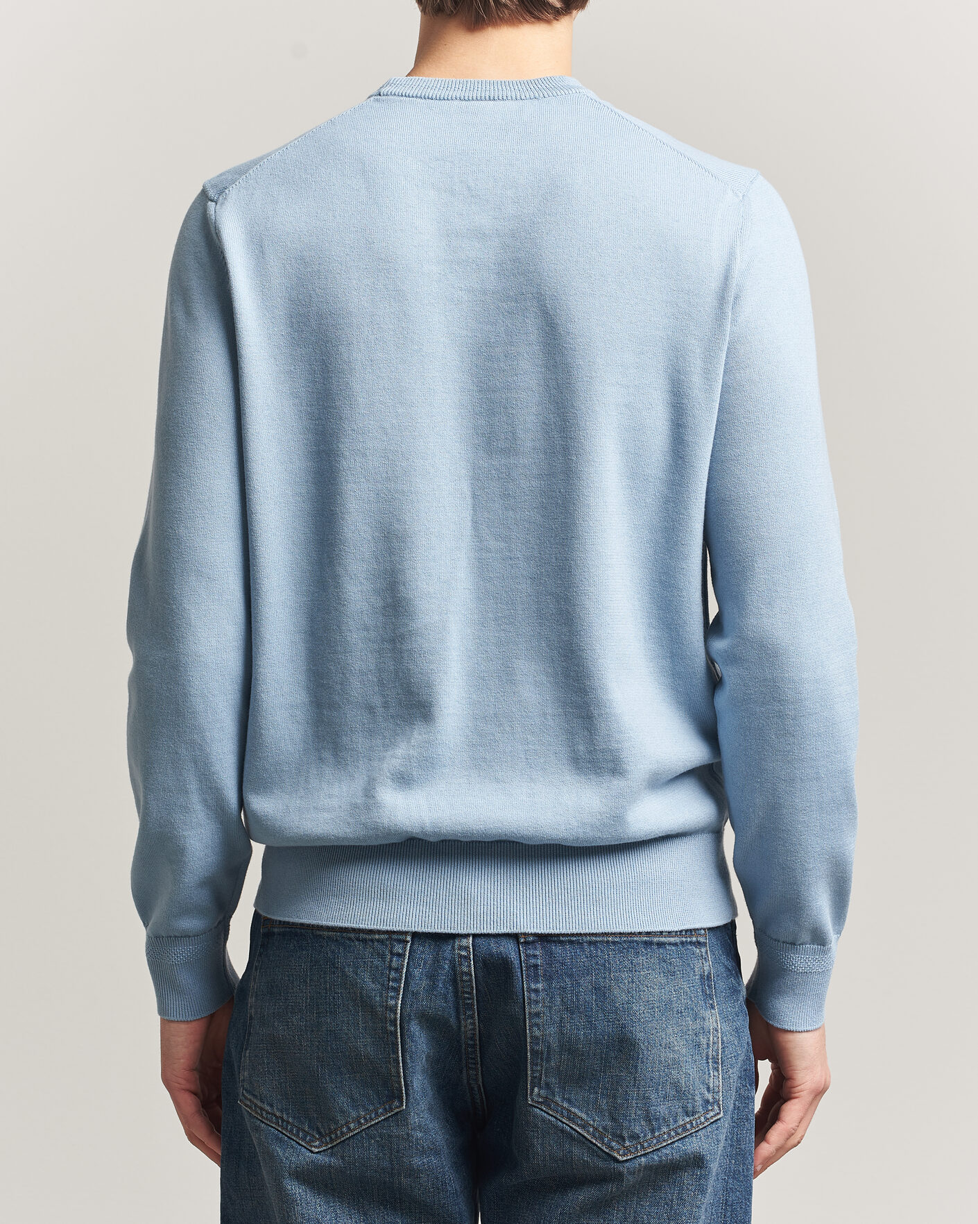 Herr | Tröjor | BOSS ORANGE | Kanovano Knitted Sweater Light Blue