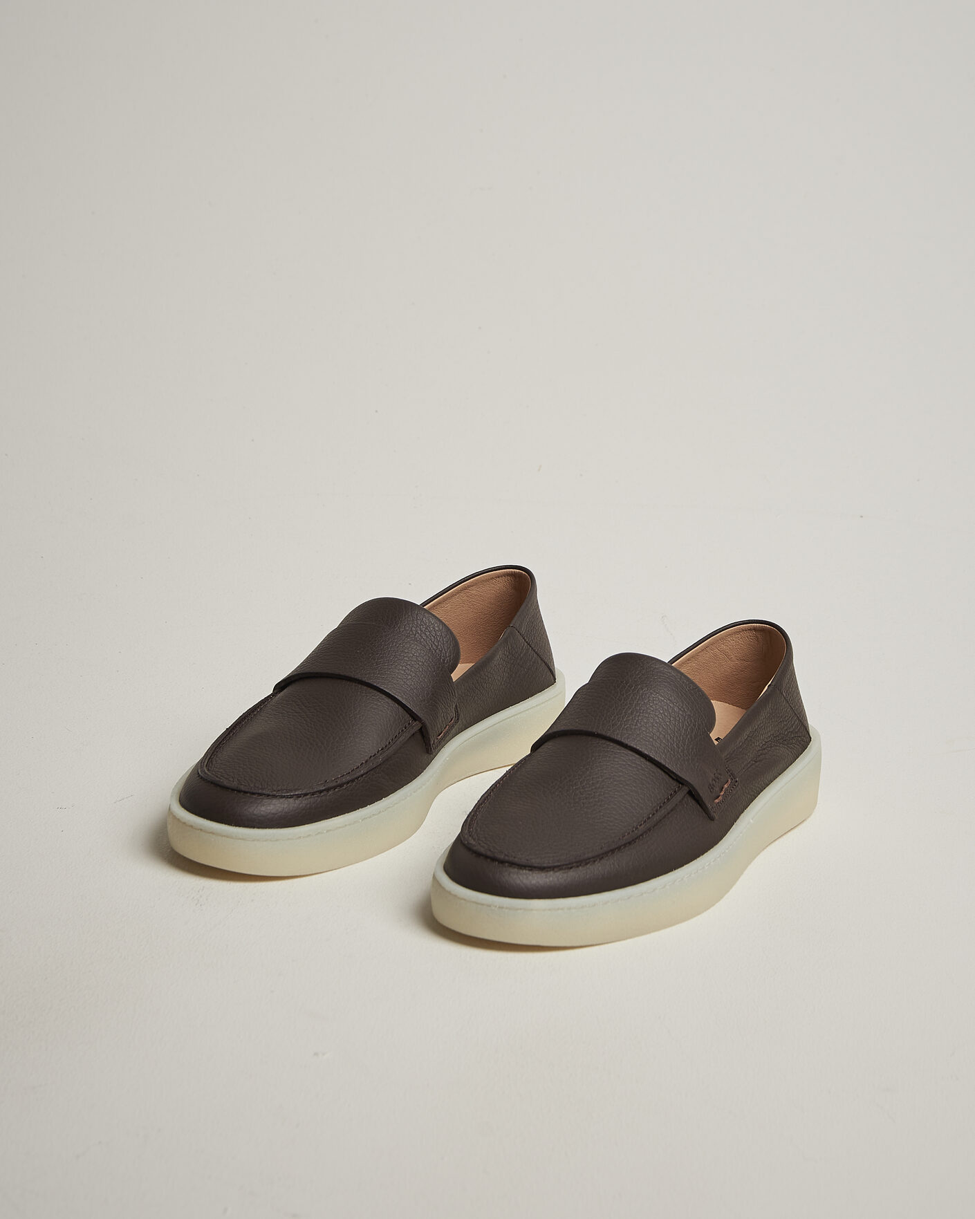 Herr | Loafers | BOSS BLACK | Randal Leather Loafer Dark Brown