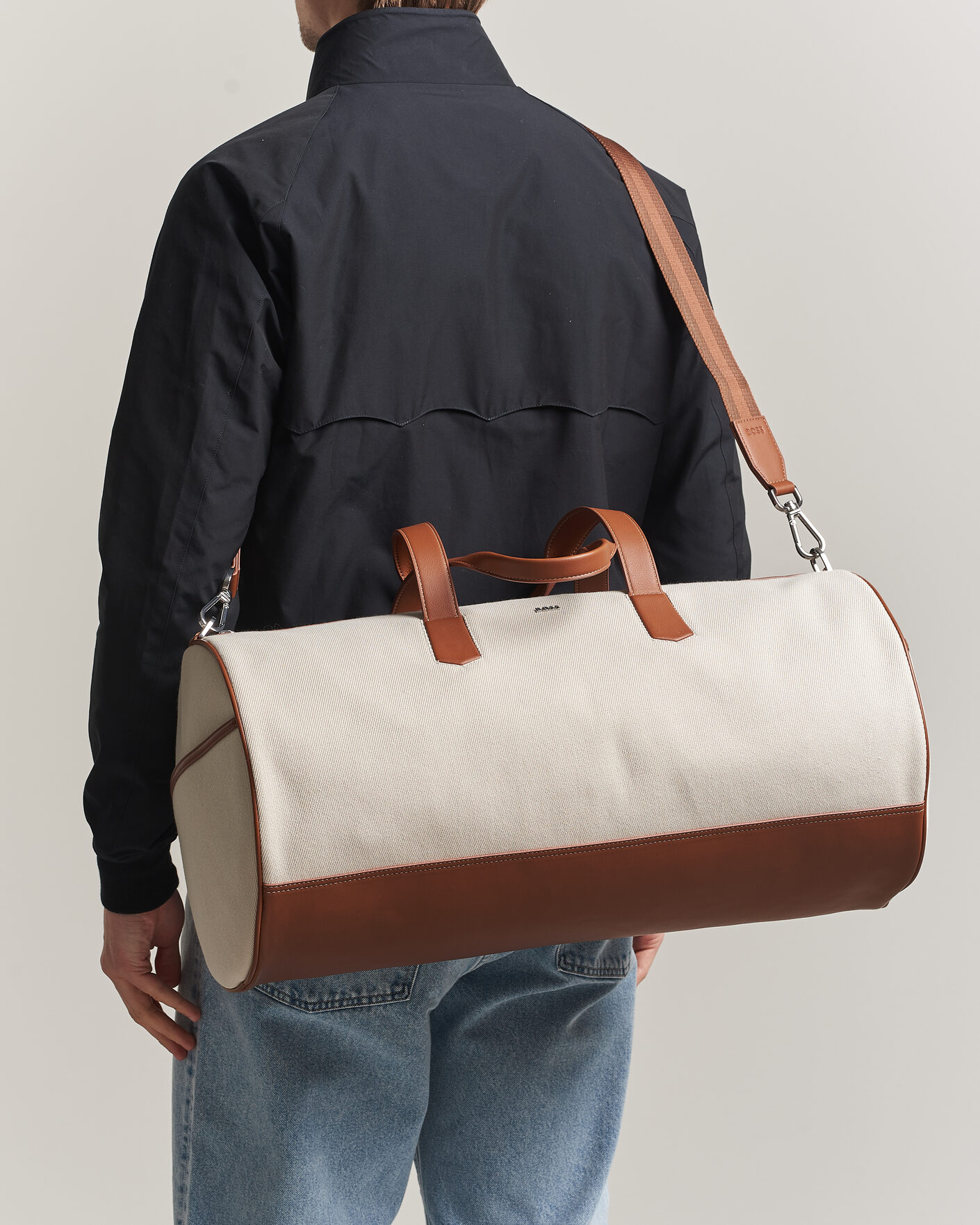 Herr | Väskor | BOSS BLACK | Dakkar Canvas Holdall Beige