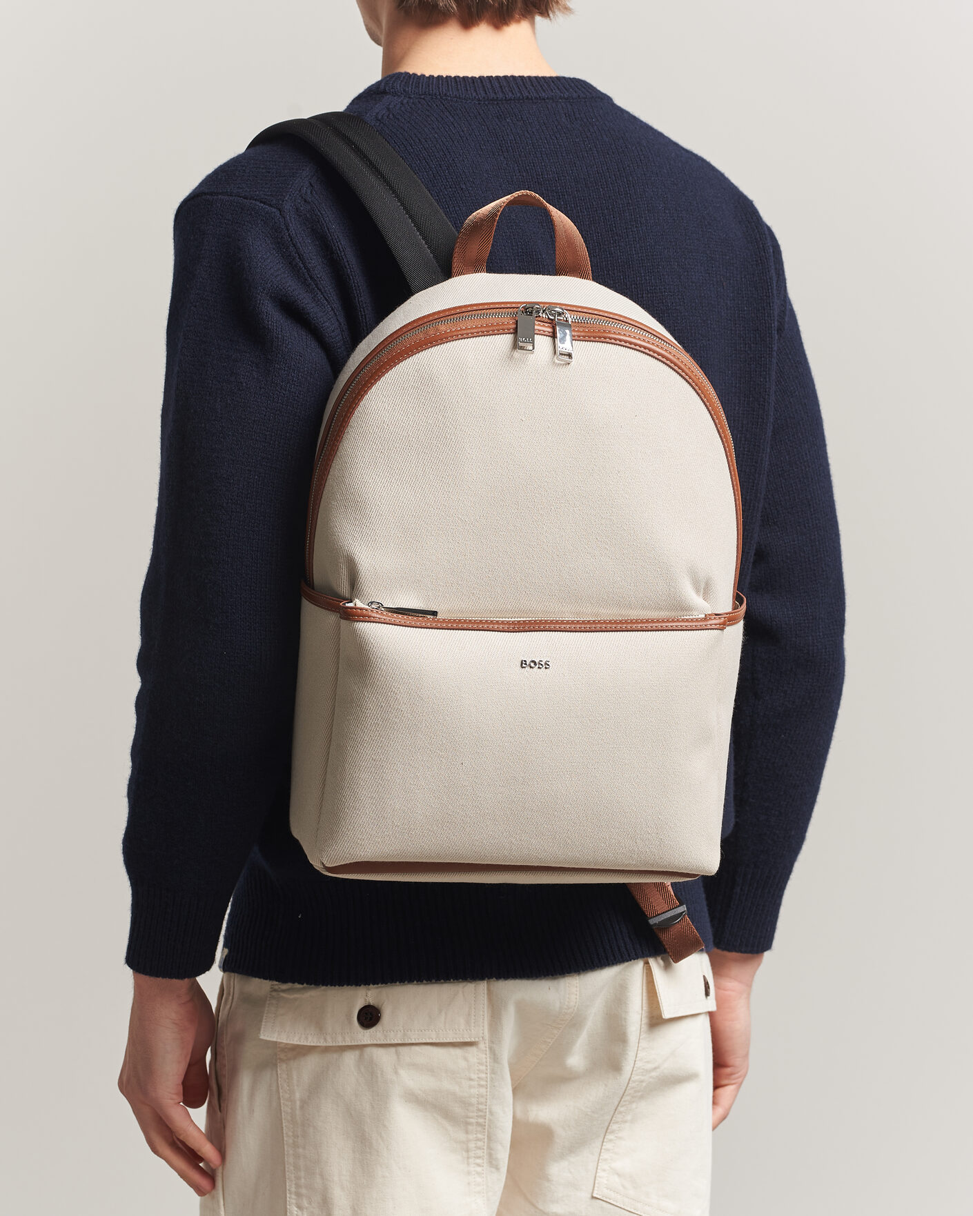 Herr | Väskor | BOSS BLACK | Dakkar Canvas Backpack Beige