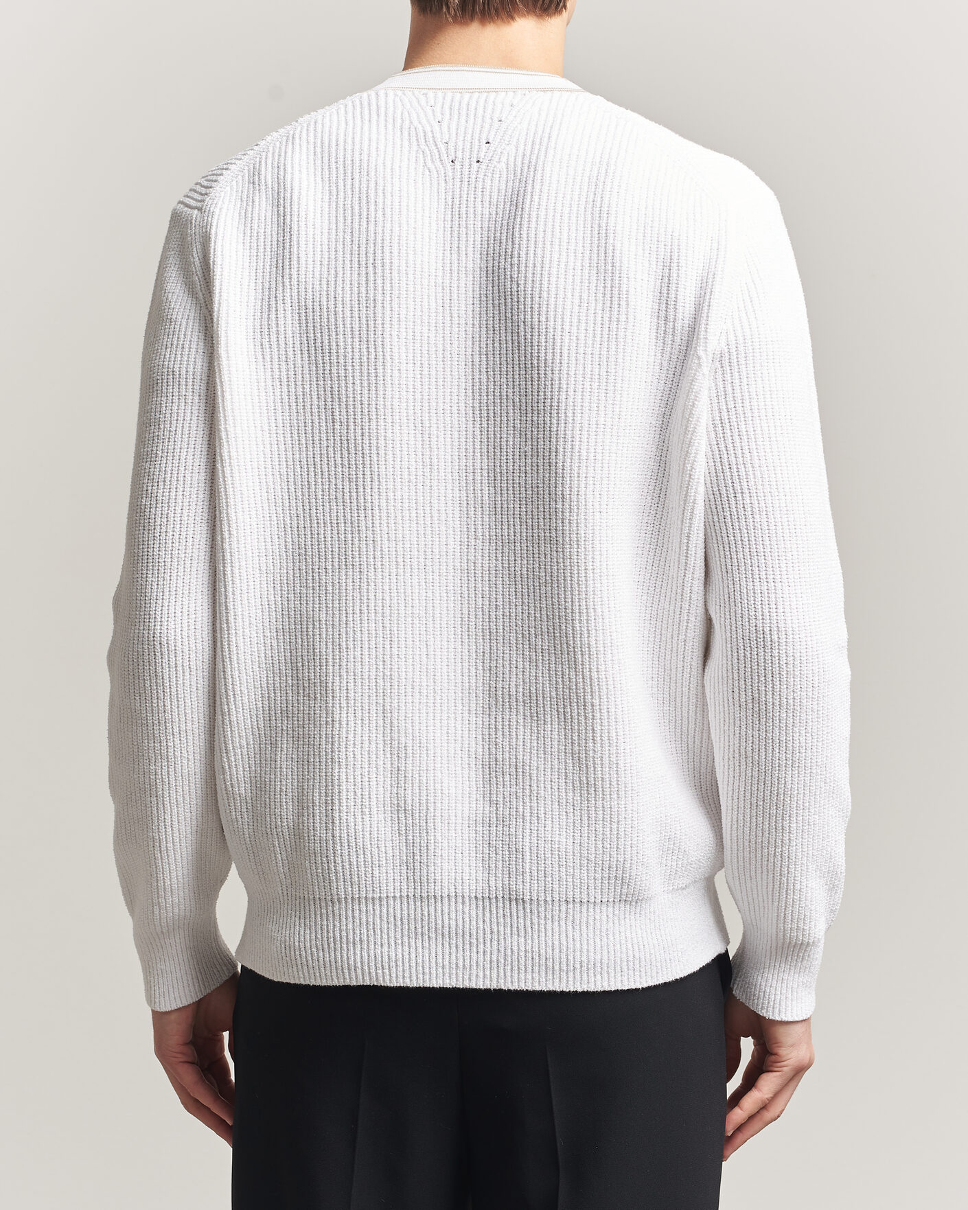 Herr | Tröjor | BOSS BLACK | Napoli Knitted Cardigan White