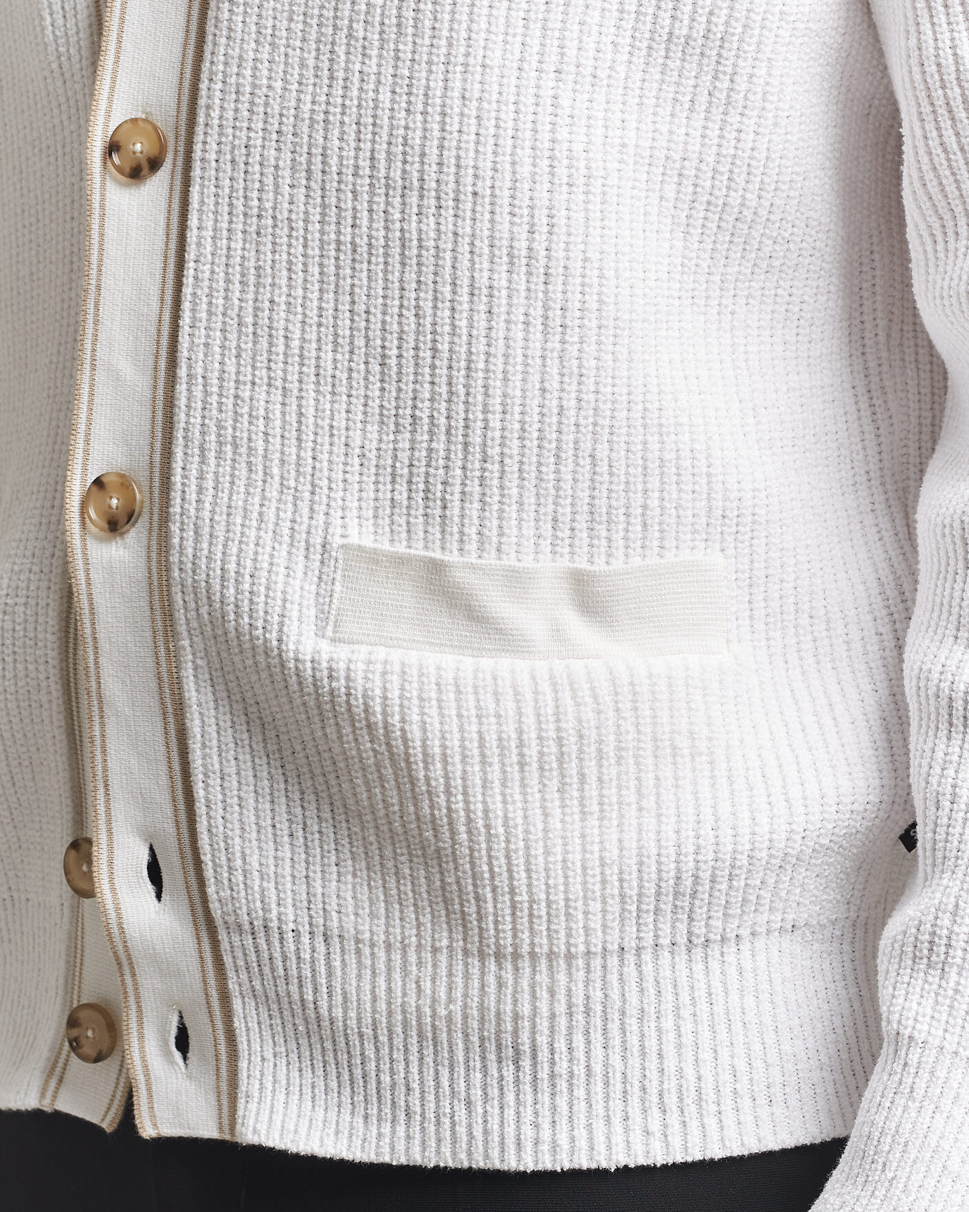 Herr | Tröjor | BOSS BLACK | Napoli Knitted Cardigan White