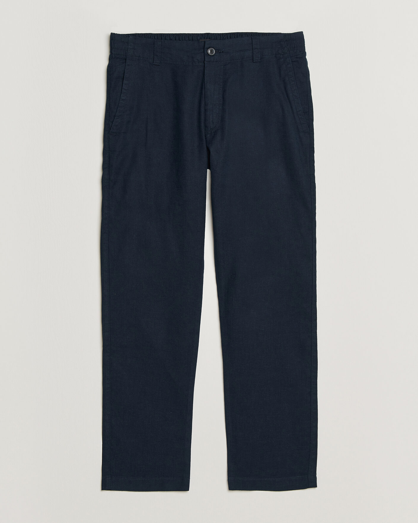 Herr | Byxor | BOSS ORANGE | Sanderson Linen Pants Dark Blue