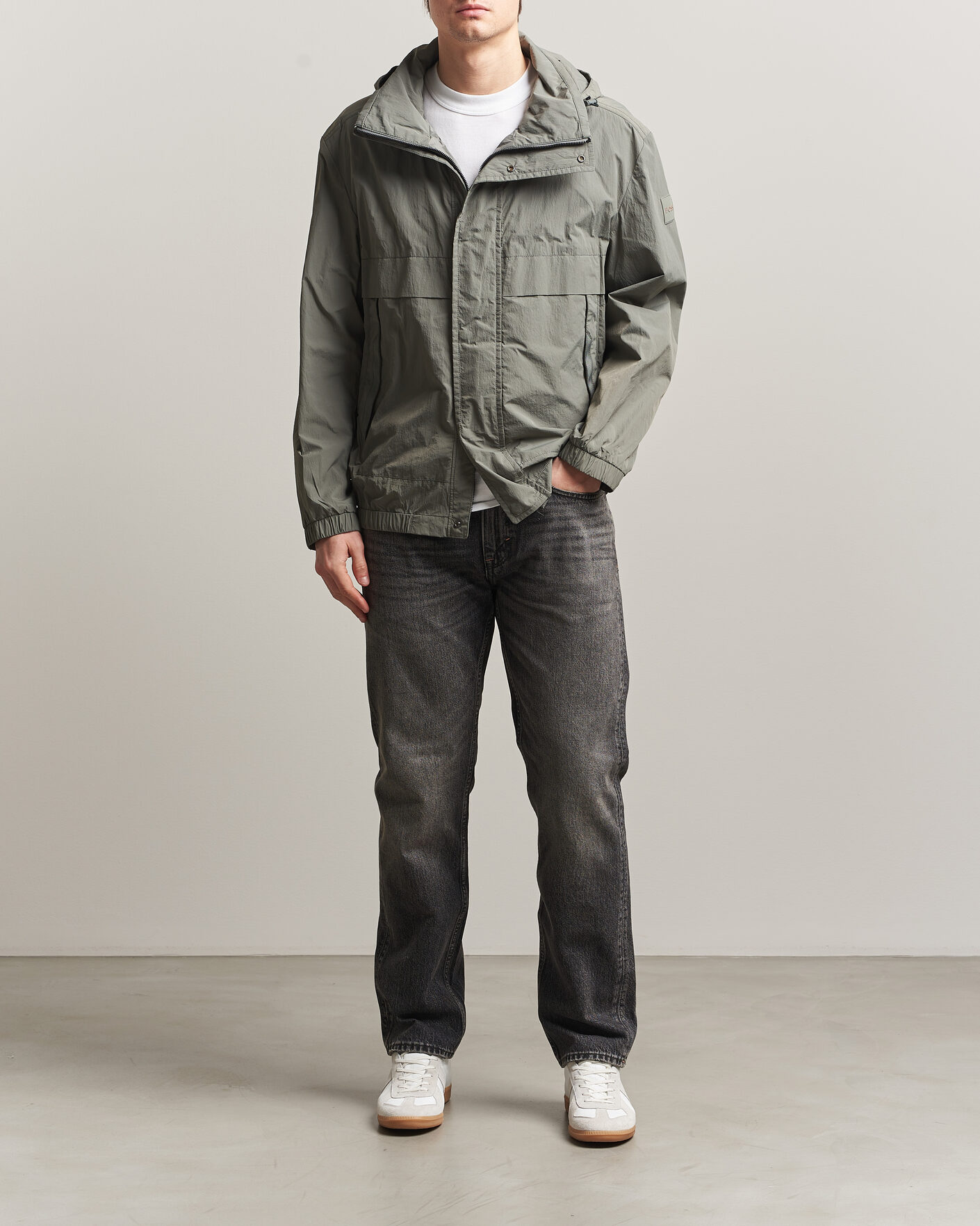 Herr | Jackor | BOSS ORANGE | Oberle Hooded Jacket Green