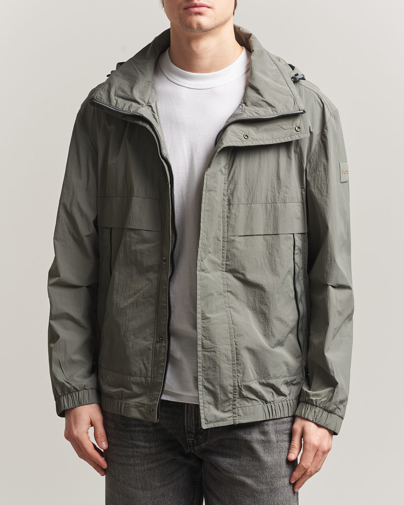 Herr | Jackor | BOSS ORANGE | Oberle Hooded Jacket Green