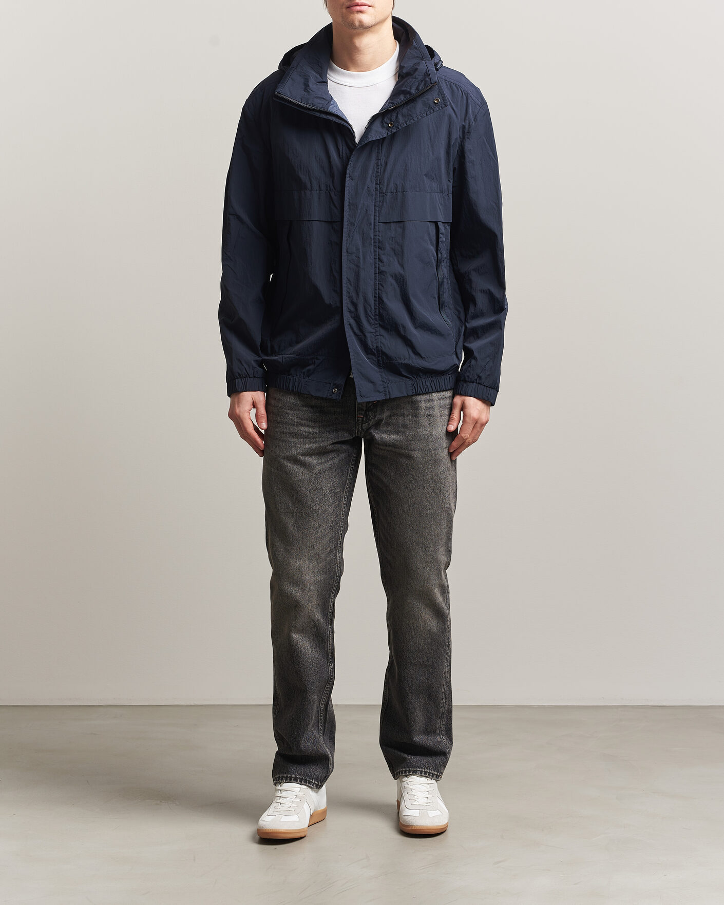 Herr | Jackor | BOSS ORANGE | Oberle Hooded Jacket Dark Blue