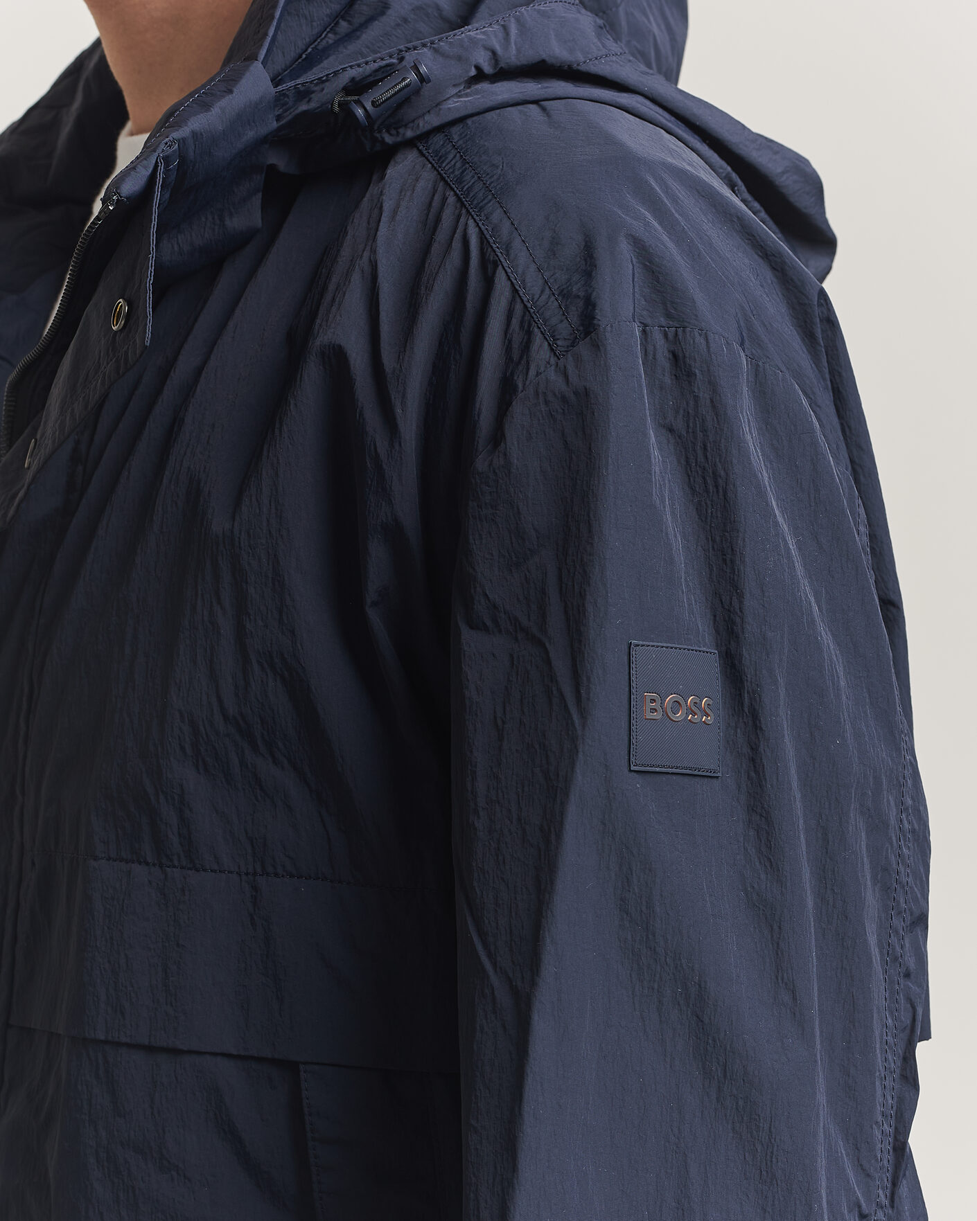 Herr | Jackor | BOSS ORANGE | Oberle Hooded Jacket Dark Blue