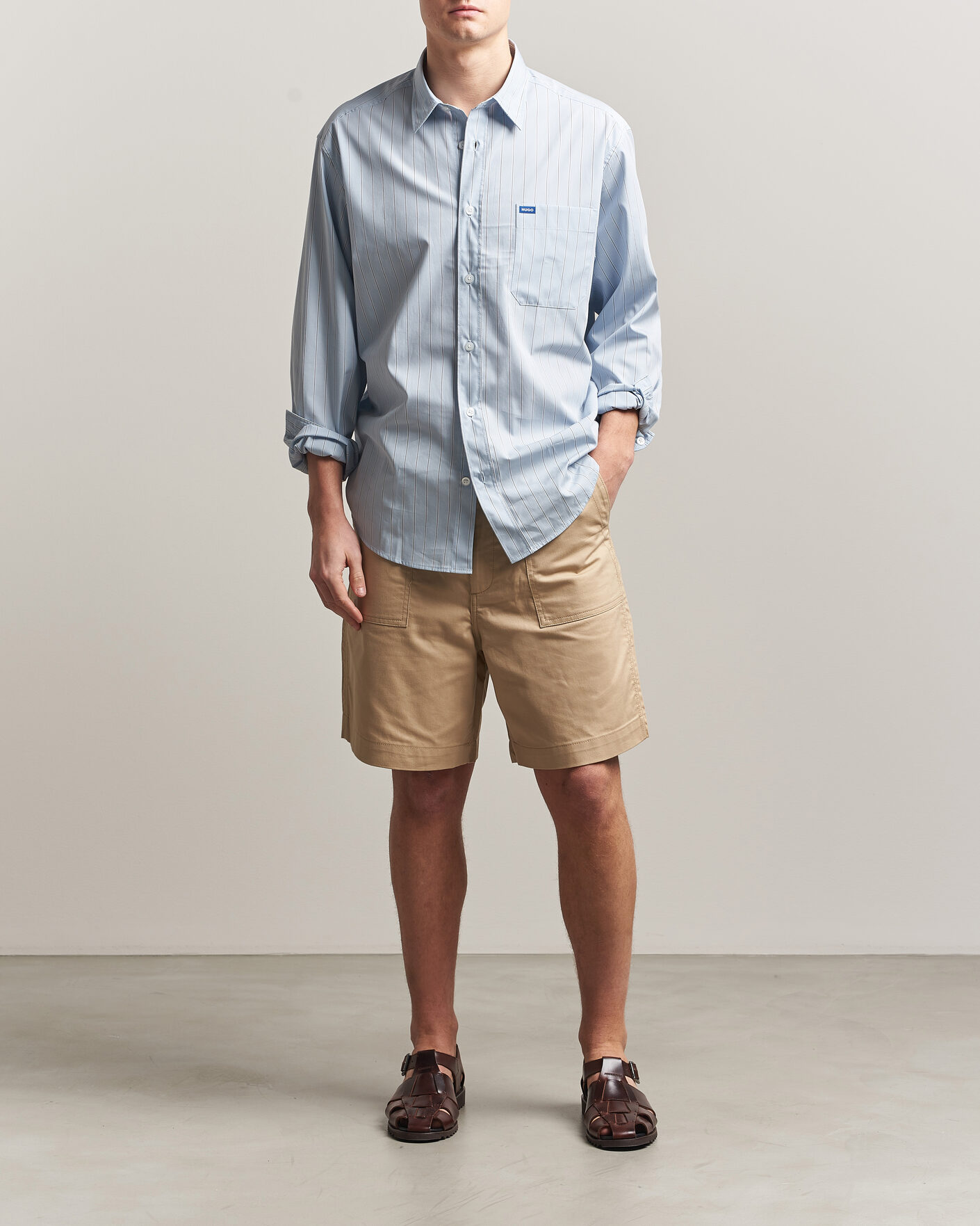 Herr | Shorts | HUGO | Gutwin Workwear Shorts Medium Beige