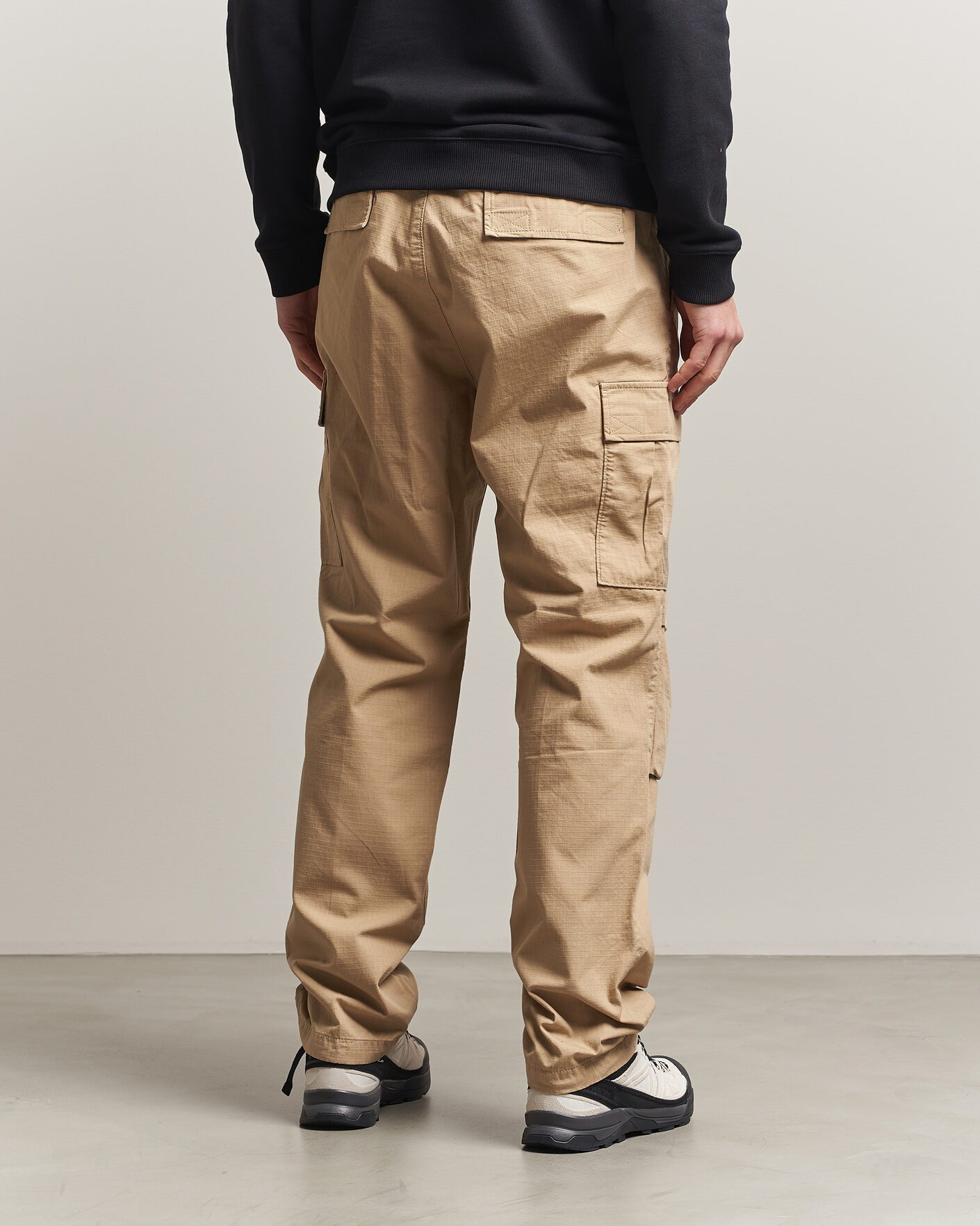 Herr | Byxor | HUGO | Gadic Cargo Drawstring Pants Medium Beige