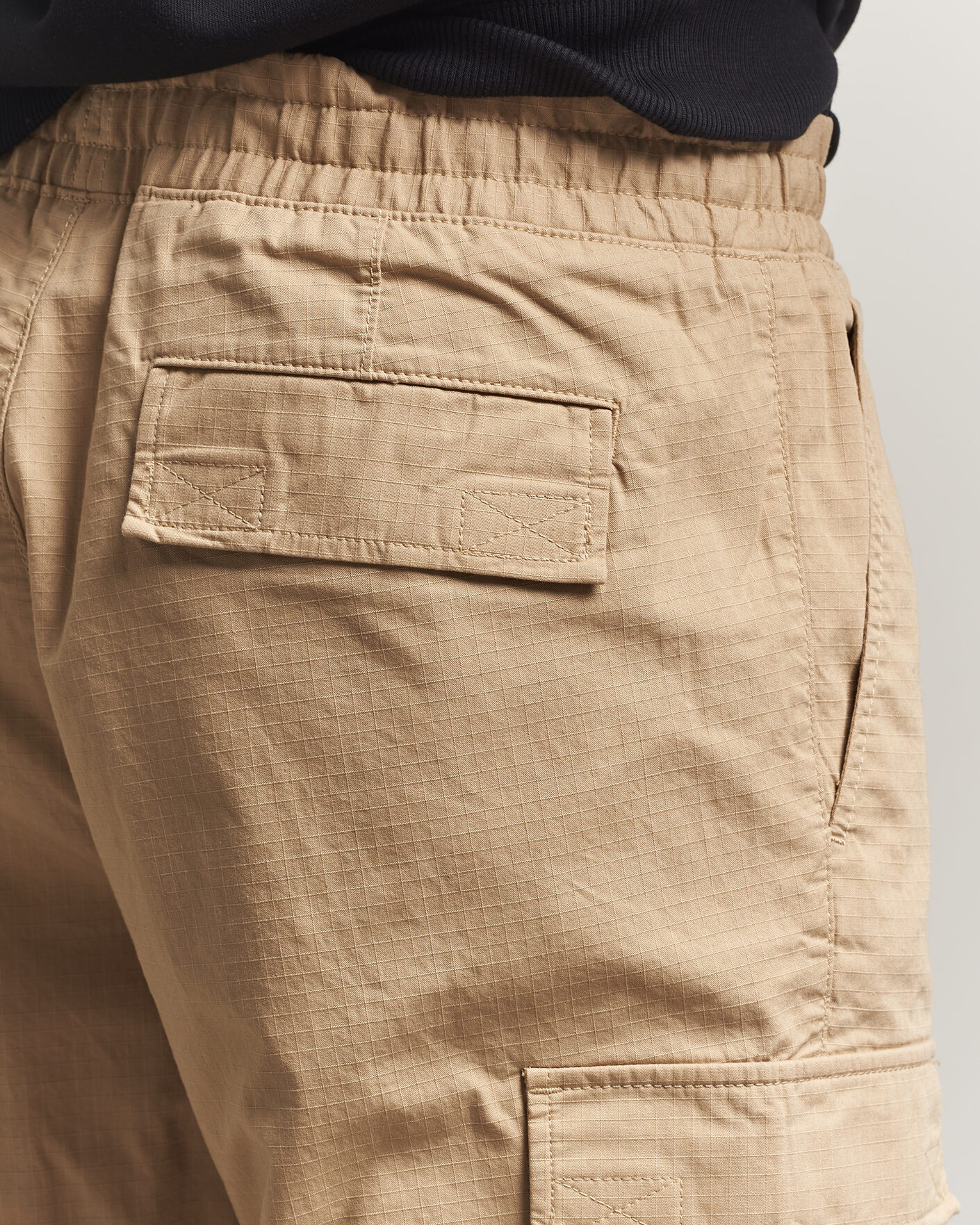 Herr | Byxor | HUGO | Gadic Cargo Drawstring Pants Medium Beige
