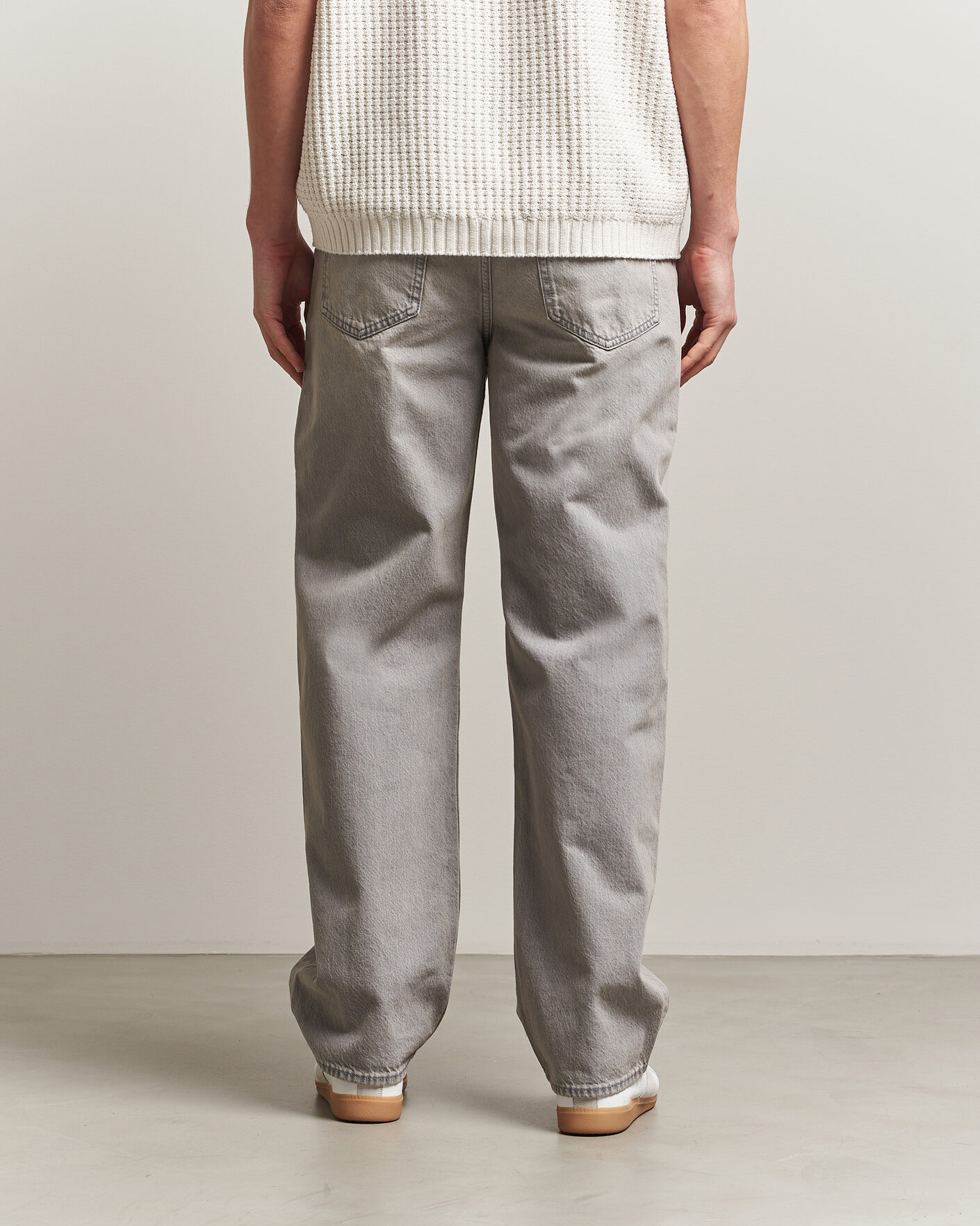 Herr | Skjortor | HUGO | Nate Baggy Fit Jeans Medium Grey