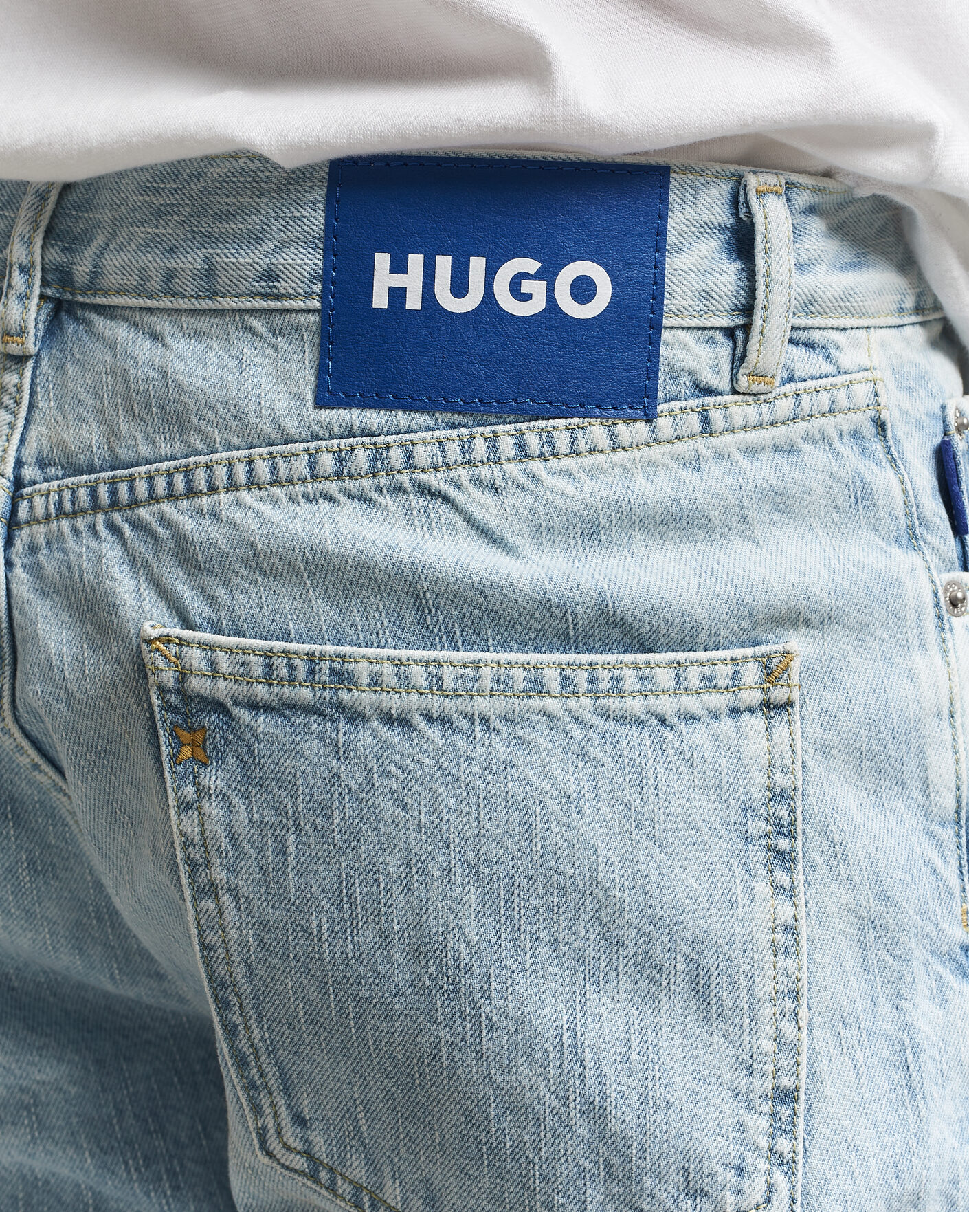 Herr | Byxor | HUGO | Jonah Straight Fit Jeans Light Blue