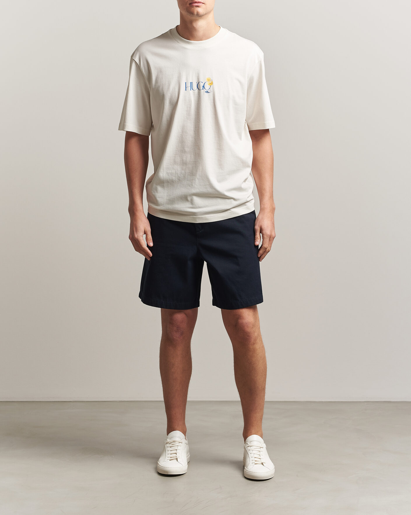 Herr | T-Shirts | HUGO | Nulaxo Printed Crew Neck T-Shirt Open White