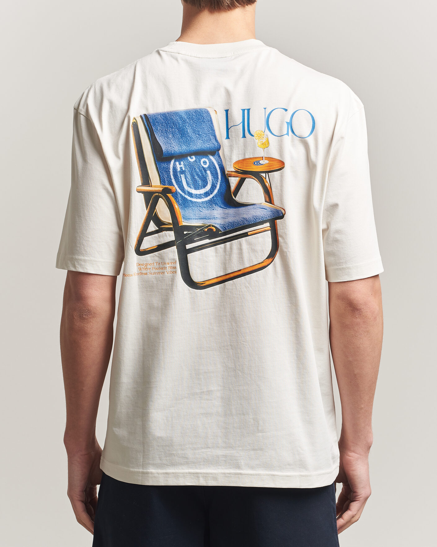 Herr | T-Shirts | HUGO | Nulaxo Printed Crew Neck T-Shirt Open White