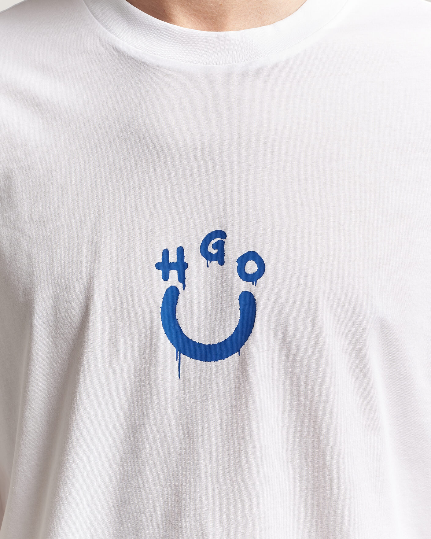 Herr | T-Shirts | HUGO | Norizom Printed Crew Neck T-Shirt White