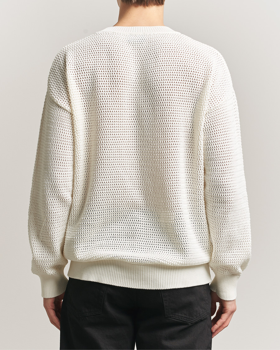 Herr | Tröjor | HUGO | Sanjou Knitted Sweater Open White