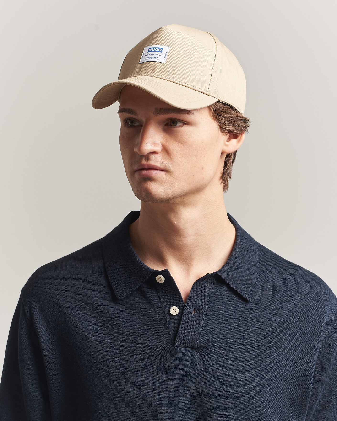 Herr | Hattar & kepsar | HUGO | Merk Logo Cap Medium Beige