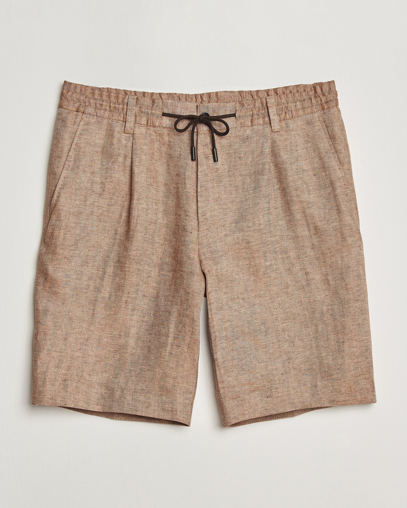 Herr | Shorts | BOSS CAMEL | Peet Linen Drawstring Shorts Medium Beige