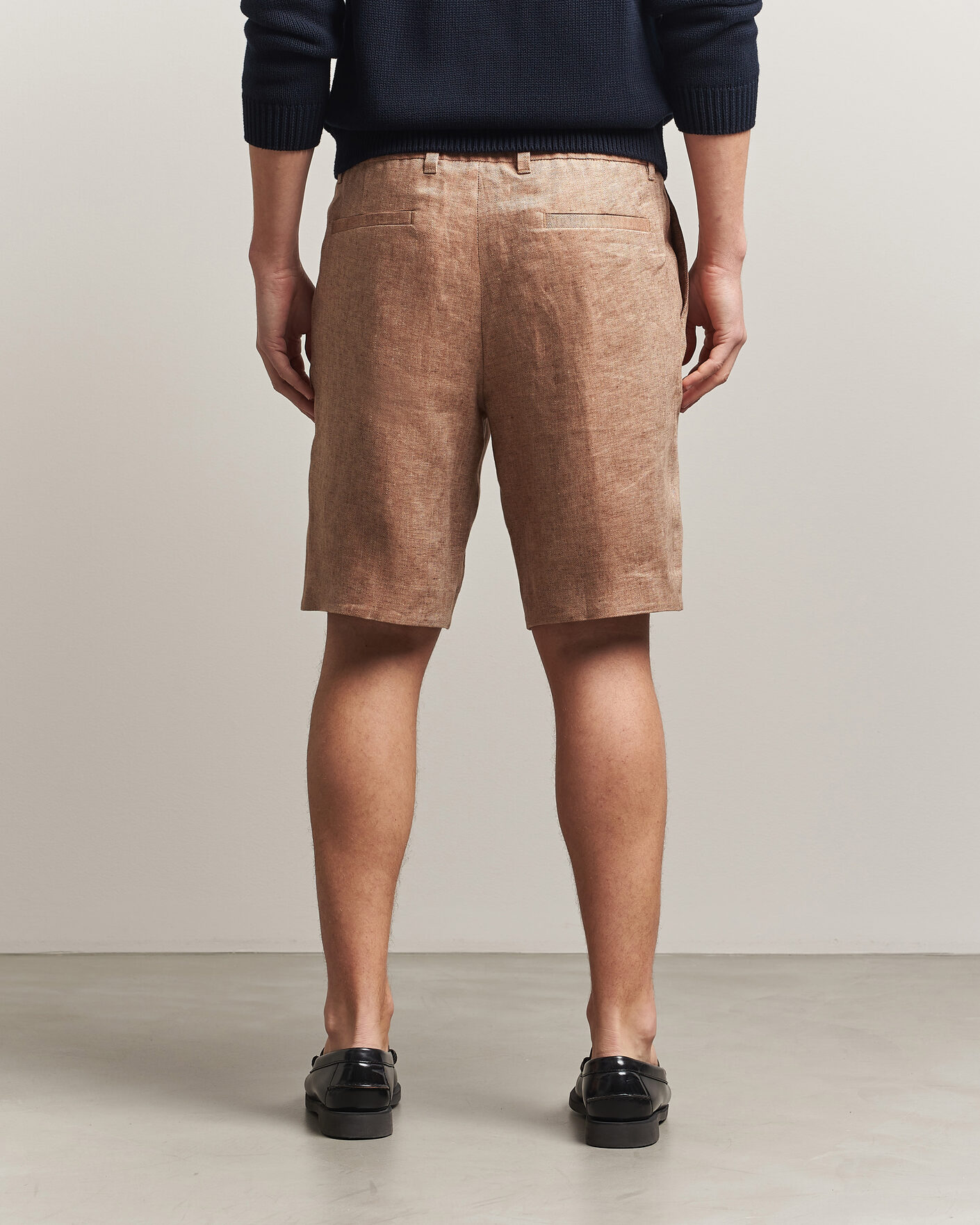 Herr | Shorts | BOSS CAMEL | Peet Linen Drawstring Shorts Medium Beige