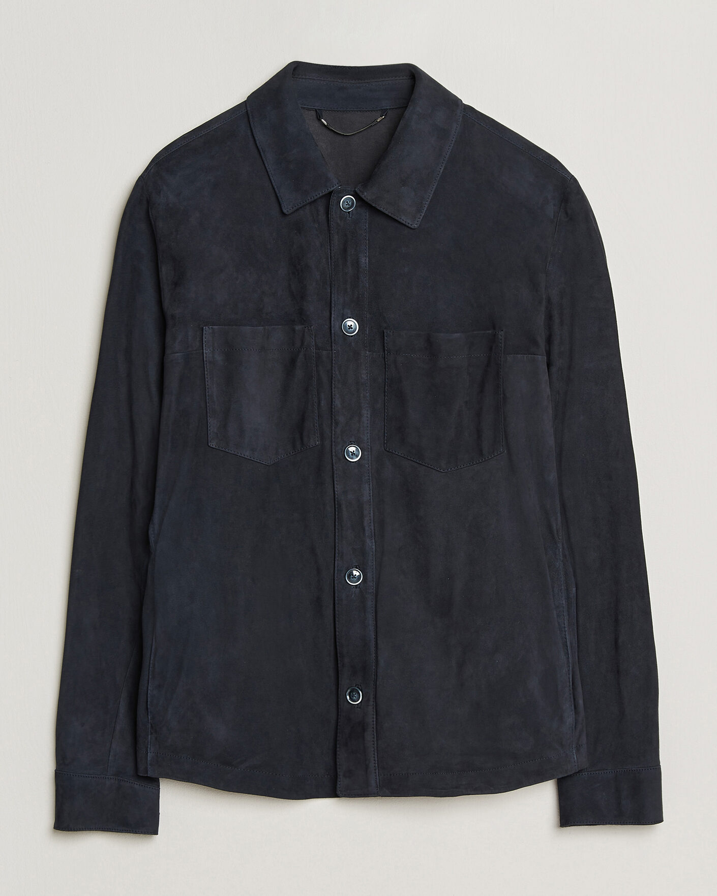 Herr | Jackor | BOSS CAMEL | Mando Suede Jacket Dark Blue