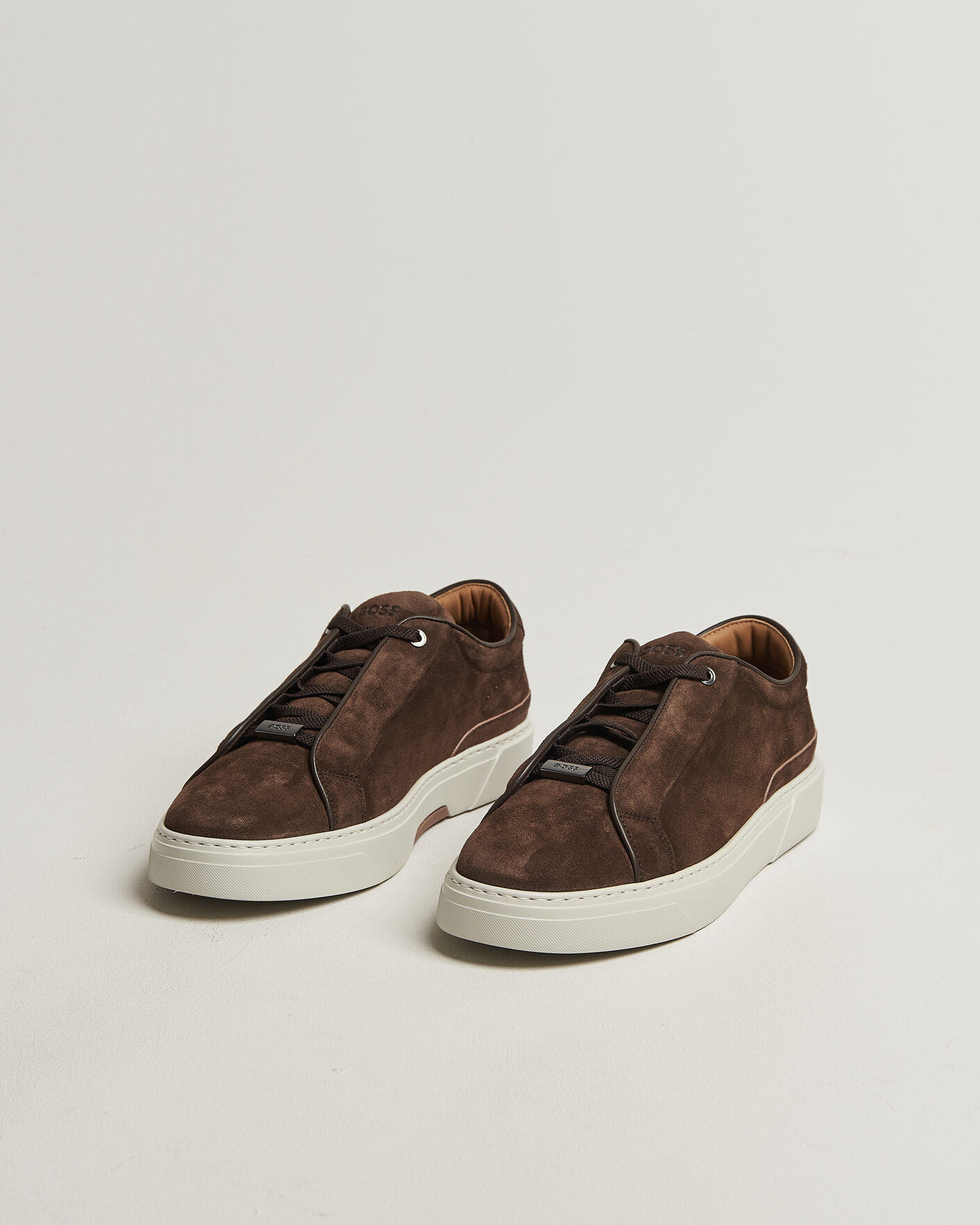 Herr | Sneakers | BOSS CAMEL | Gary Suede Sneaker Dark Brown