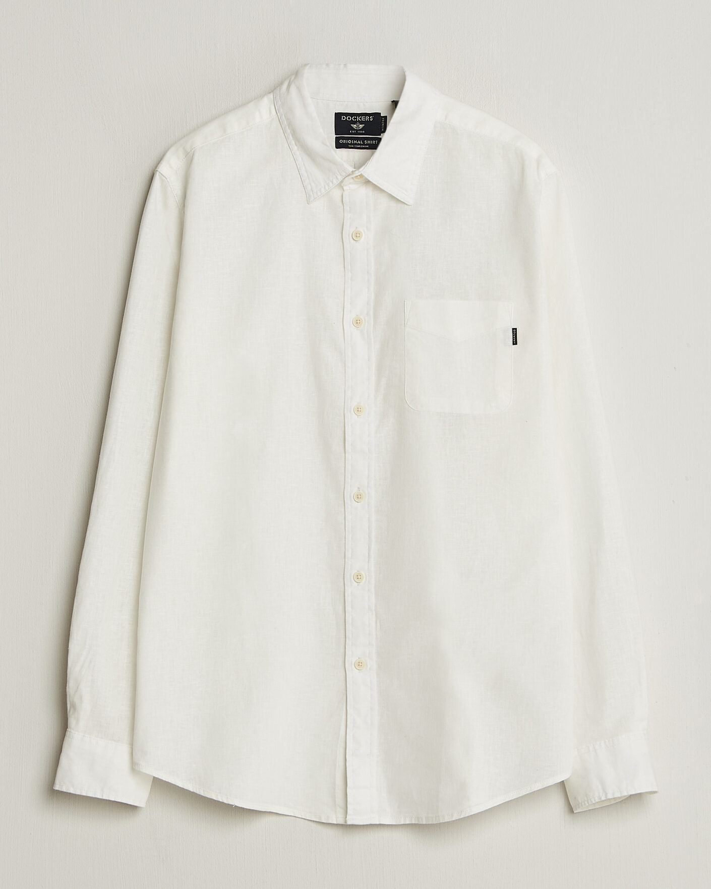 Herr | Skjortor | Dockers | Slim Linen/Cotton Shirt Undyed