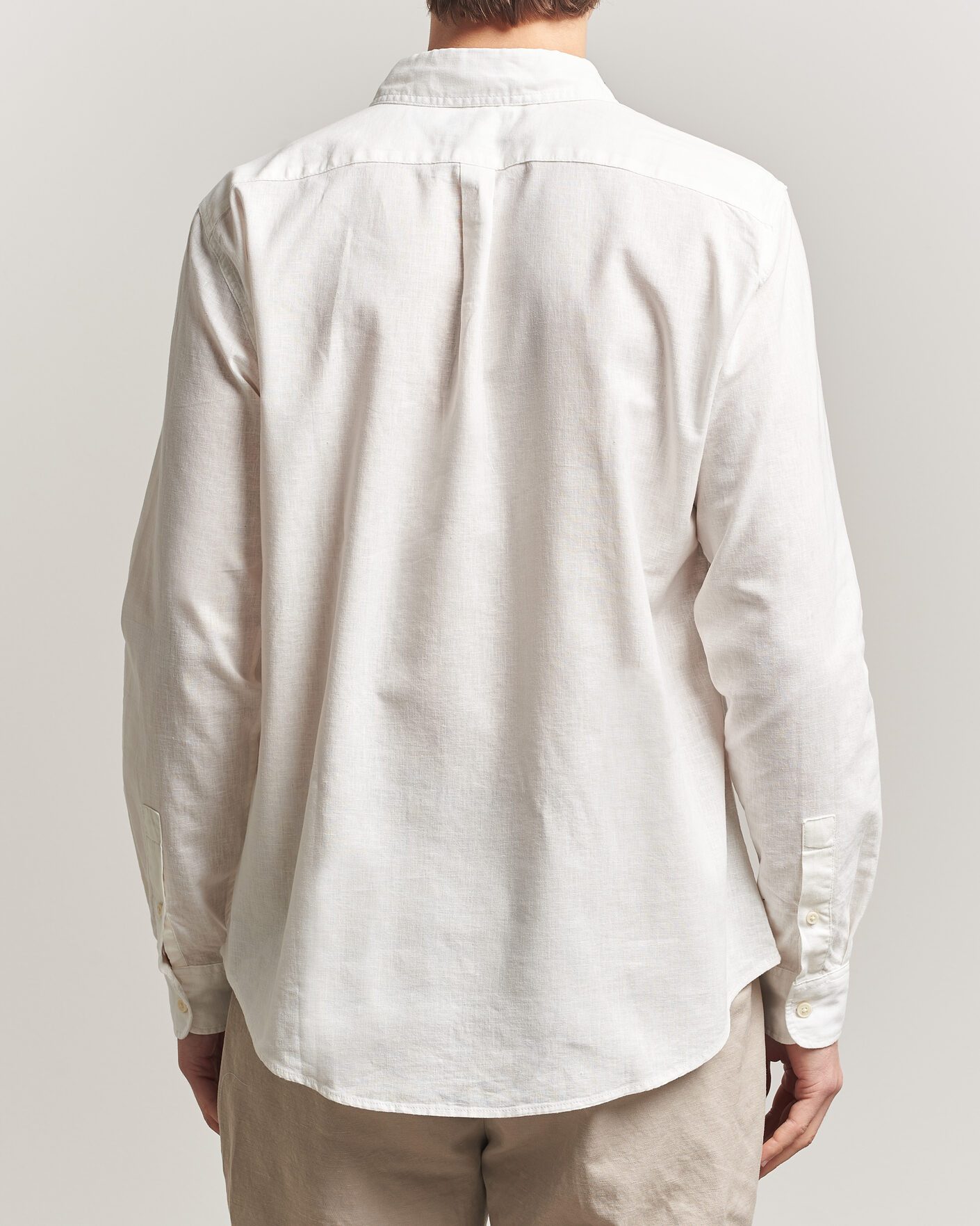 Herr | Skjortor | Dockers | Slim Linen/Cotton Shirt Undyed